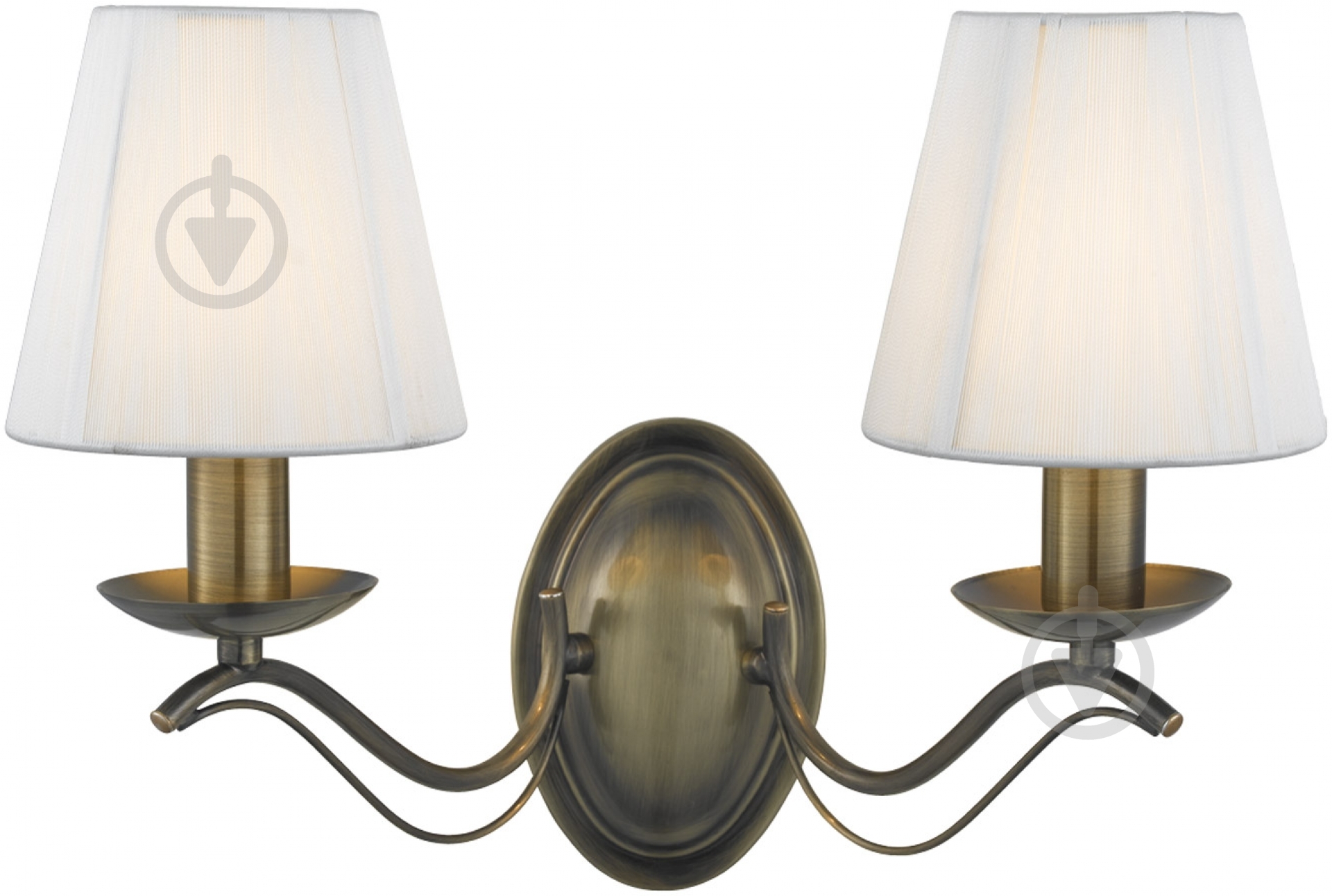 Бра Arte Lamp DOMAIN 2x40 Вт E14 античная бронза - фото 1