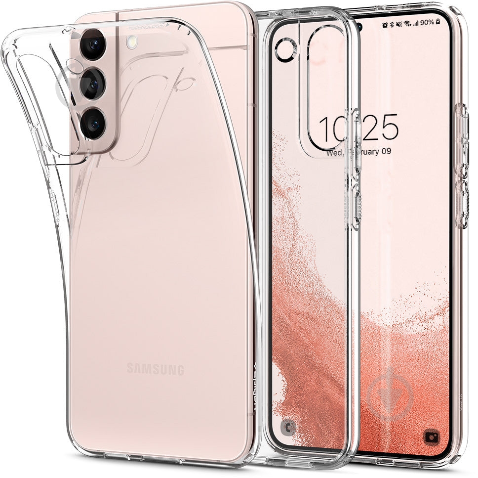 Чехол Spigen для Samsung Galaxy S22 Liquid Crystal, Crystal Clear - фото 4