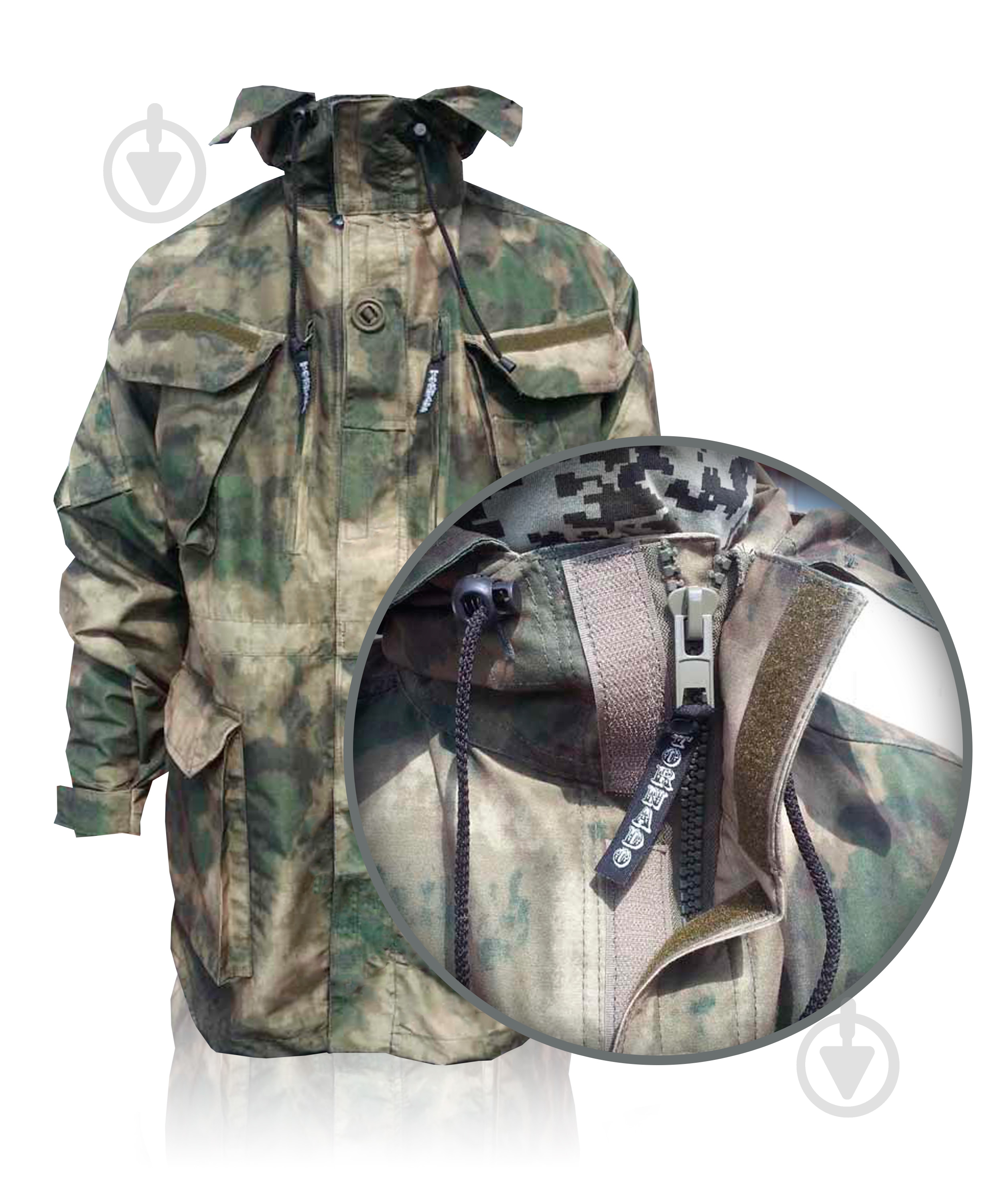 Куртка чоловіча демісезонна TORNADO Комбат ATACS FG. Р 52-54. Зріст 170-176cм 43492-104-108_(170-176) р.L камуфляж - фото 10