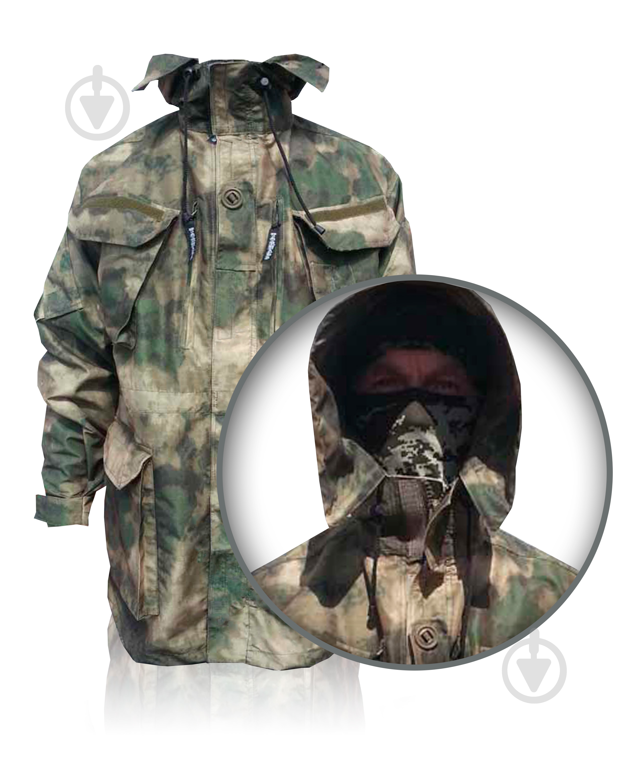 Куртка чоловіча демісезонна TORNADO Комбат ATACS FG. Р 52-54. Зріст 170-176cм 43492-104-108_(170-176) р.L камуфляж - фото 11