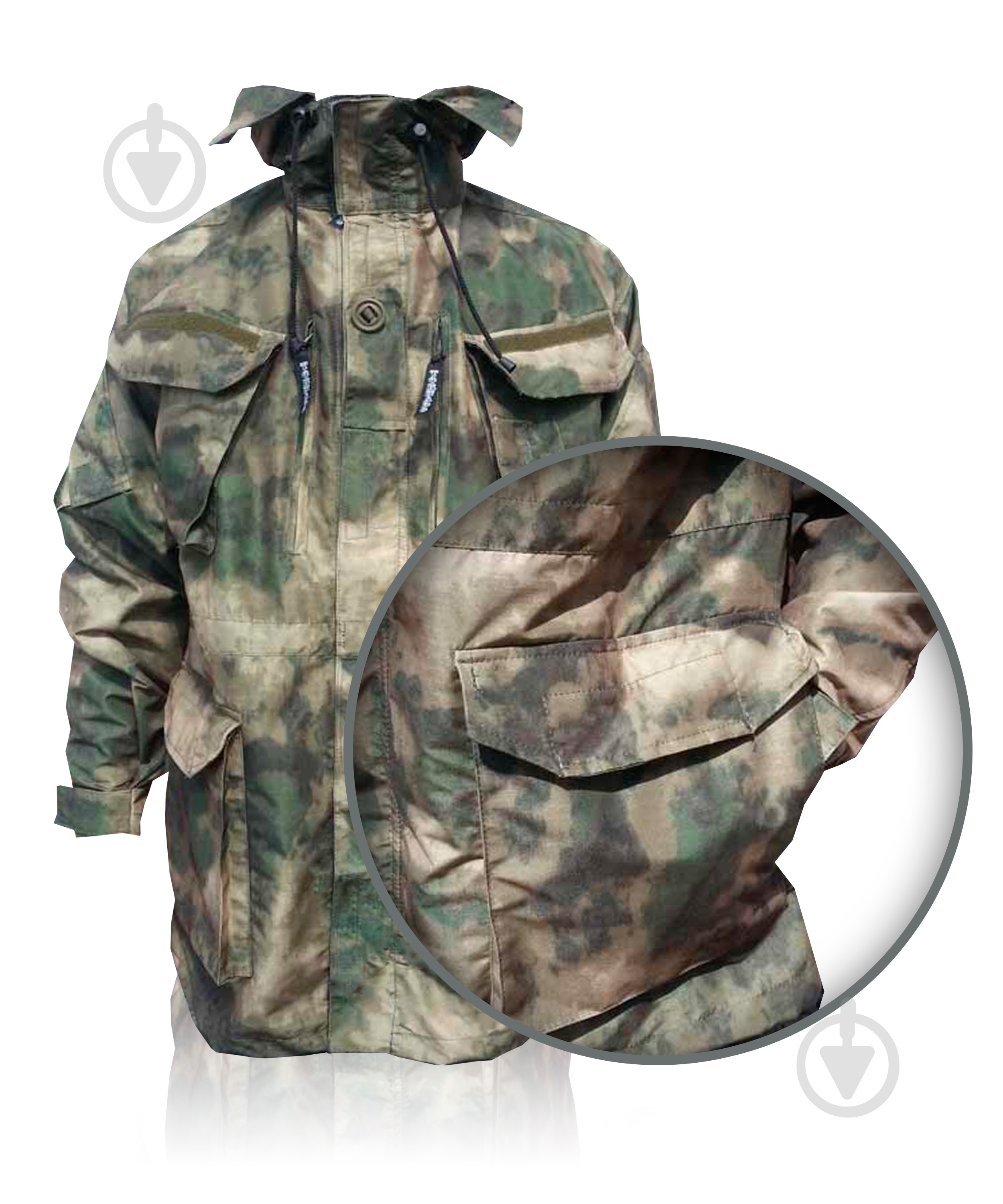 Куртка чоловіча демісезонна TORNADO Комбат ATACS FG. Р 52-54. Зріст 170-176cм 43492-104-108_(170-176) р.L камуфляж - фото 2