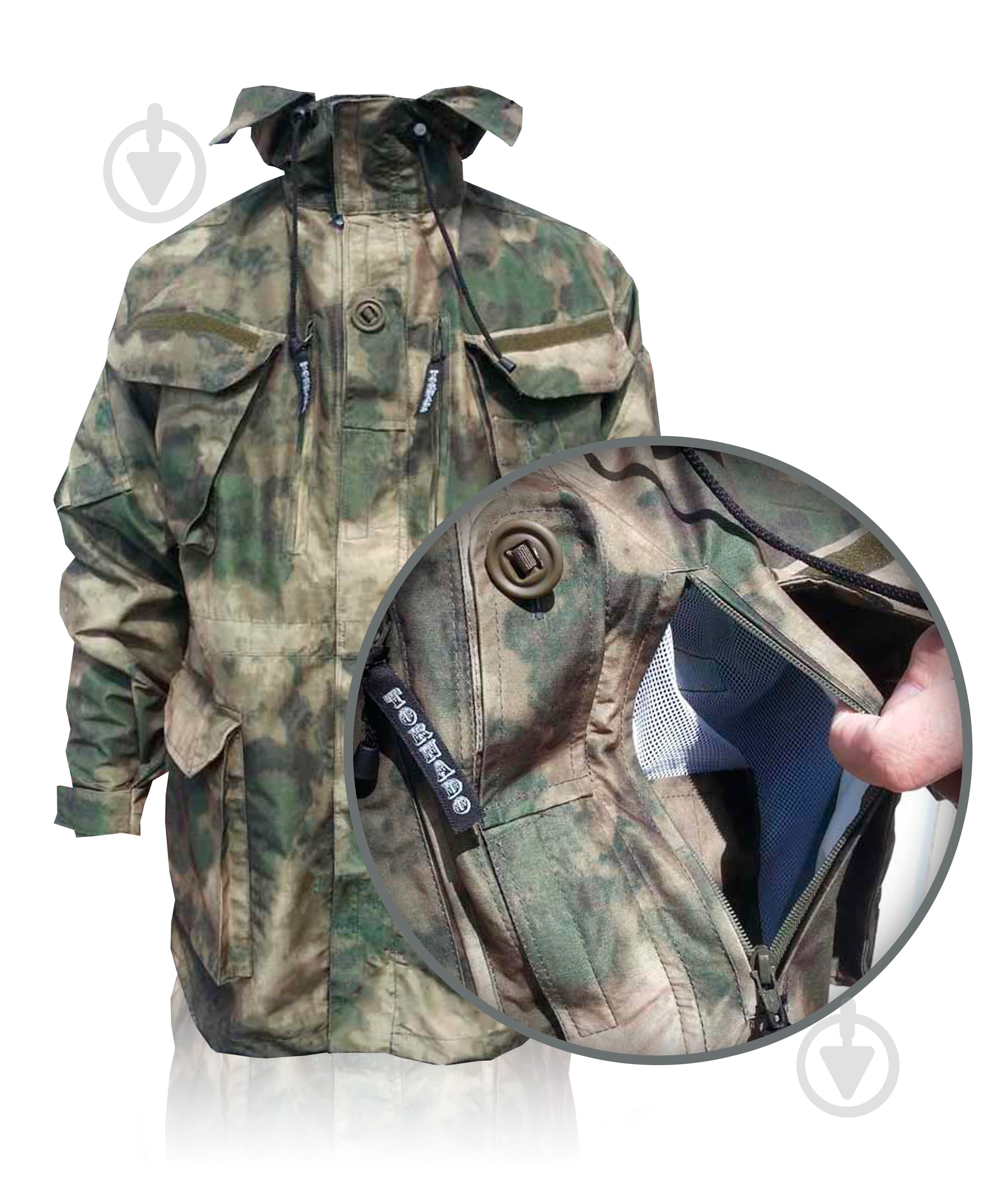 Куртка чоловіча демісезонна TORNADO Комбат ATACS FG. Р 52-54. Зріст 170-176cм 43492-104-108_(170-176) р.L камуфляж - фото 7