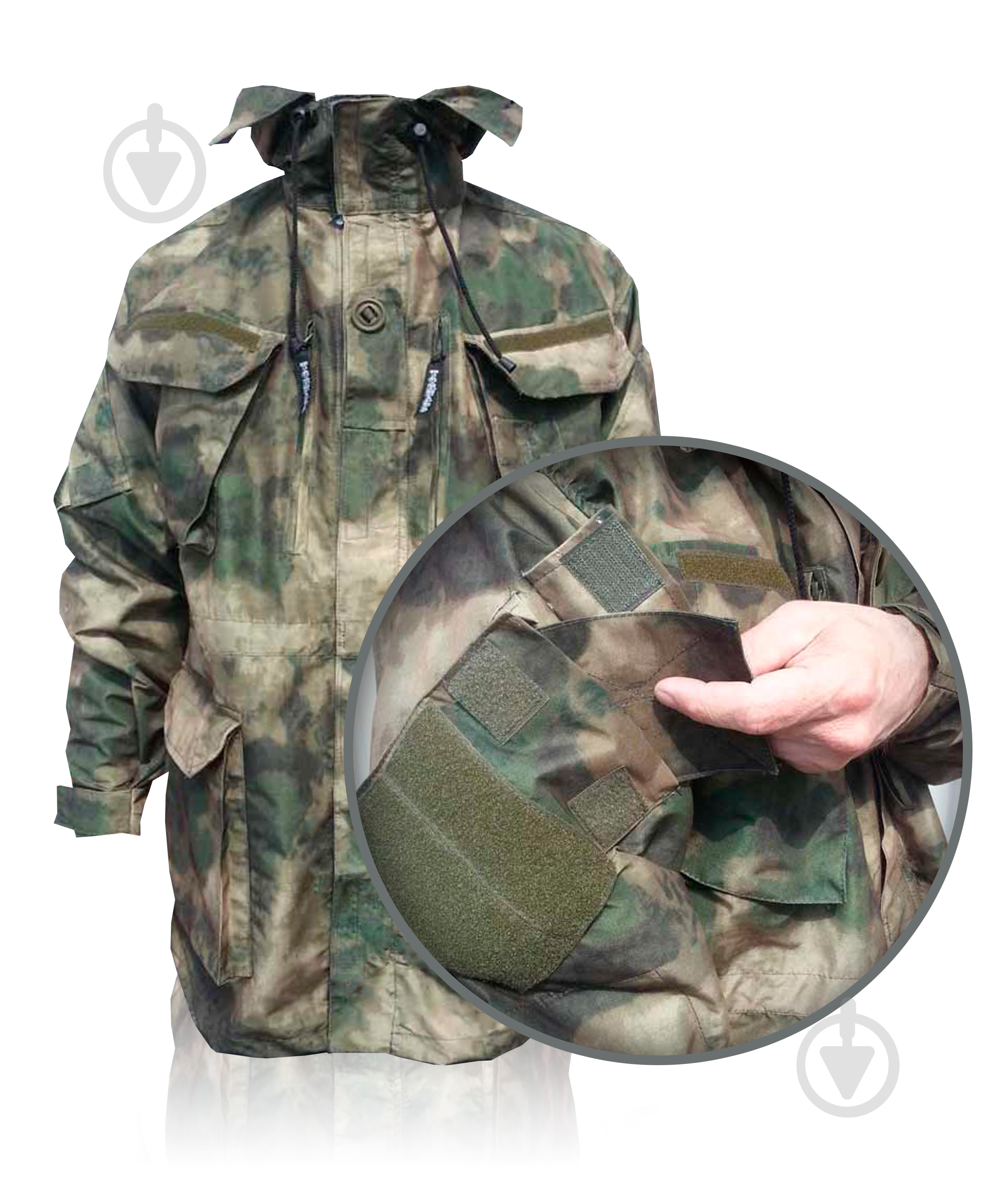 Куртка чоловіча демісезонна TORNADO Комбат ATACS FG. Р 52-54. Зріст 170-176cм 43492-104-108_(170-176) р.L камуфляж - фото 8