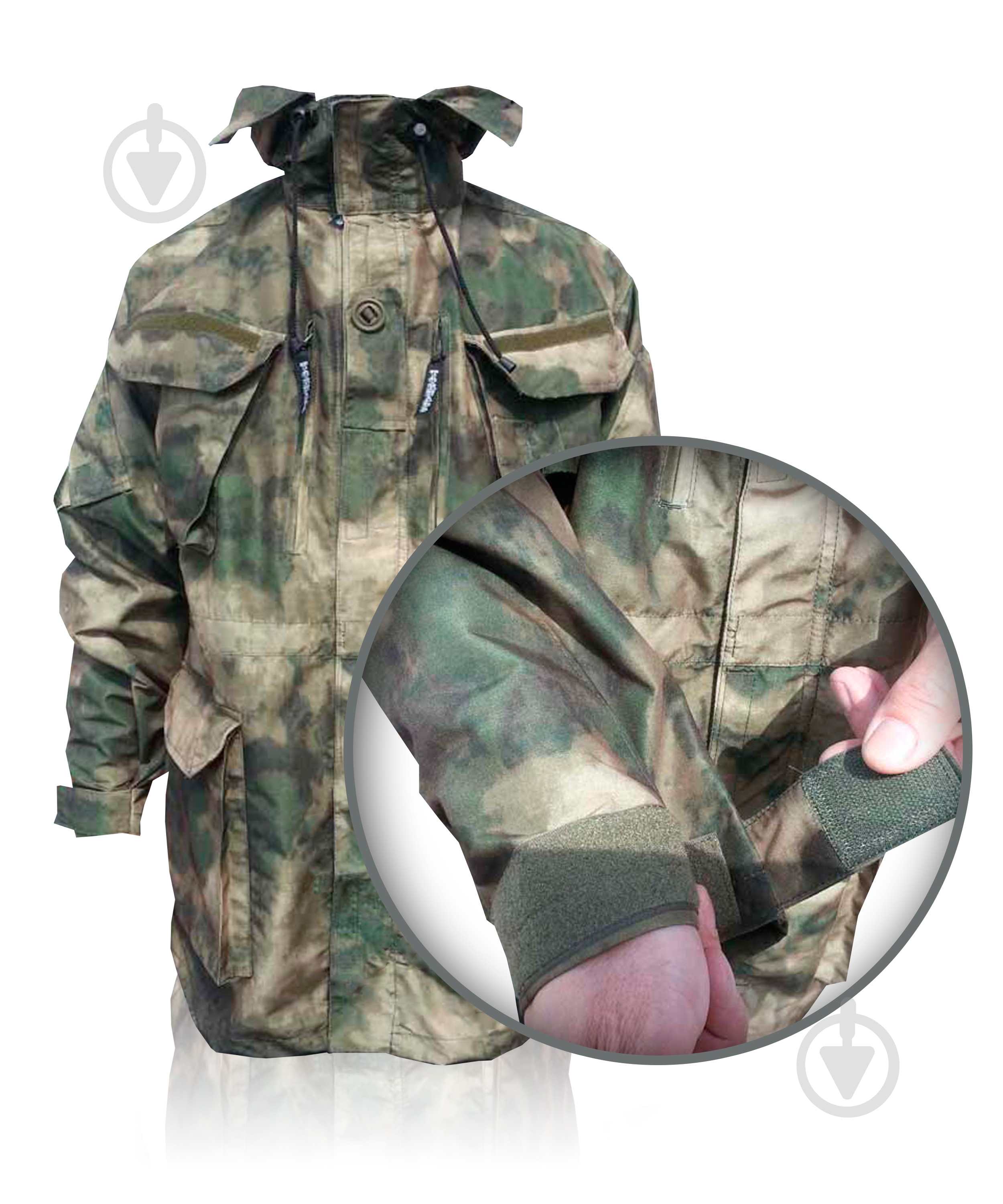 Куртка чоловіча демісезонна TORNADO Комбат ATACS FG. Р 52-54. Зріст 170-176cм 43492-104-108_(170-176) р.L камуфляж - фото 9