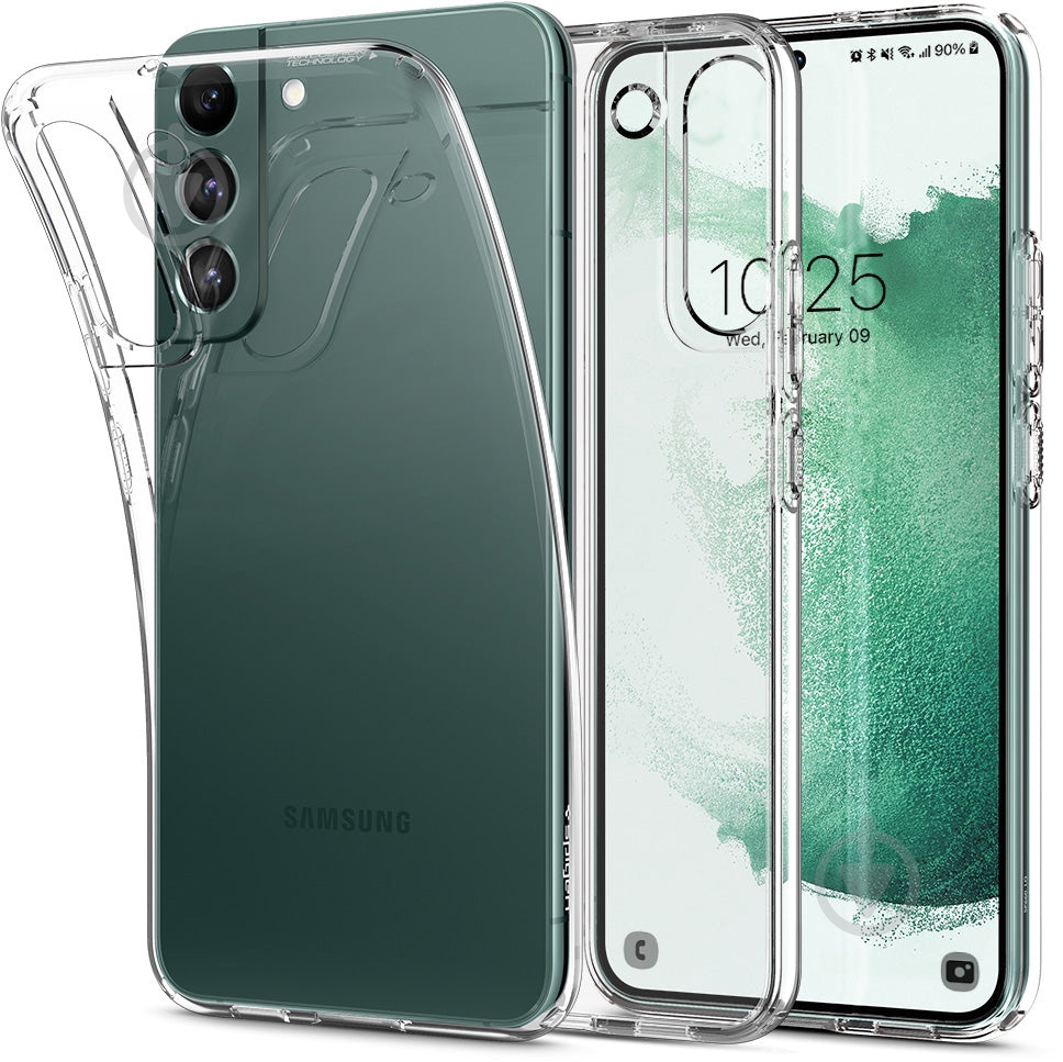 Чохол Spigen для Samsung Galaxy S22+ Liquid Crystal, Crystal Clear - фото 4