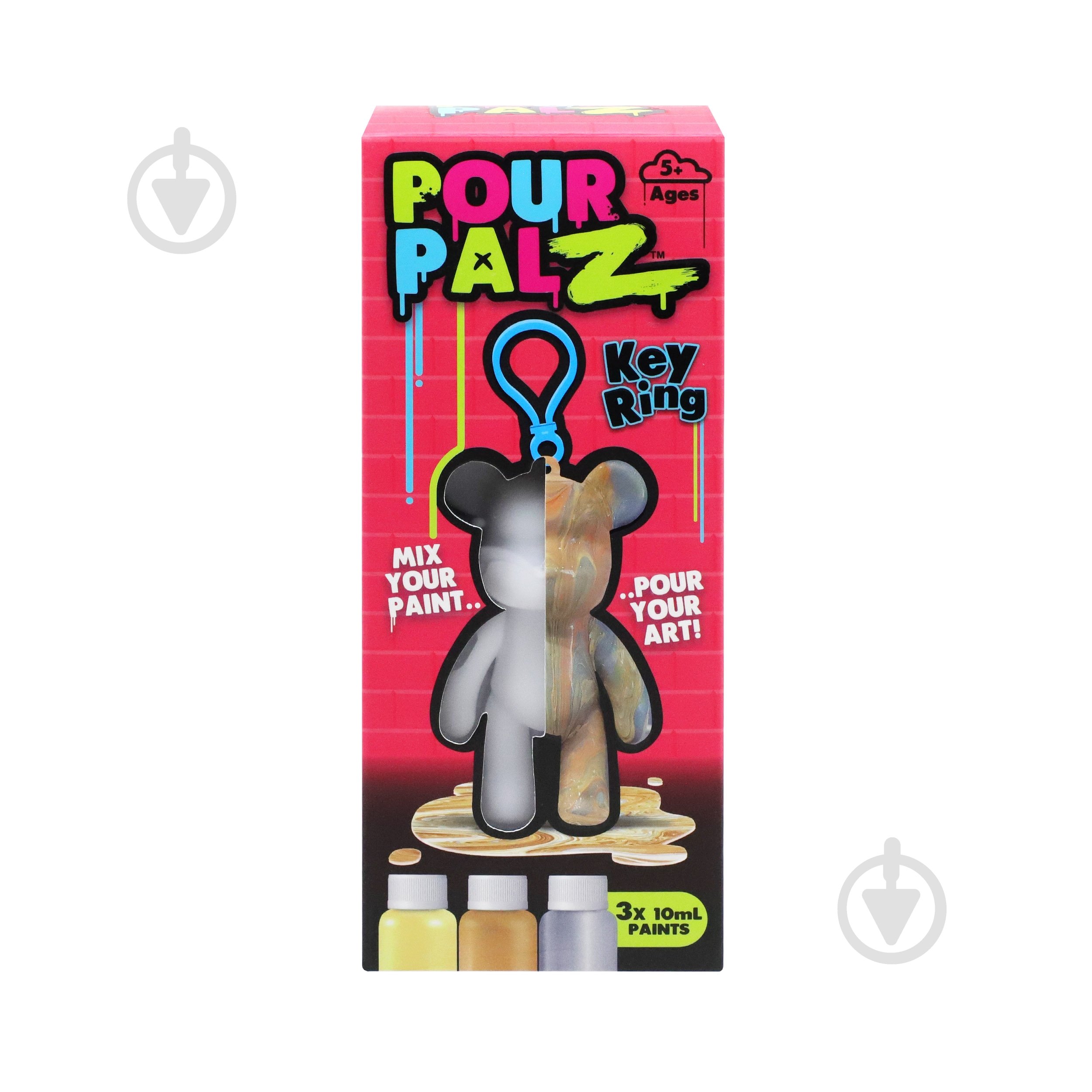 Набір для творчості ToyMonster Pour Palz Флюїд Арт Брелок Ведмедик S2 GS-G66341 - фото 2 Набір для творчості ToyMonster Pour Palz Флюїд Арт Брелок Ведмедик S2 GS-G66341 - фото 2