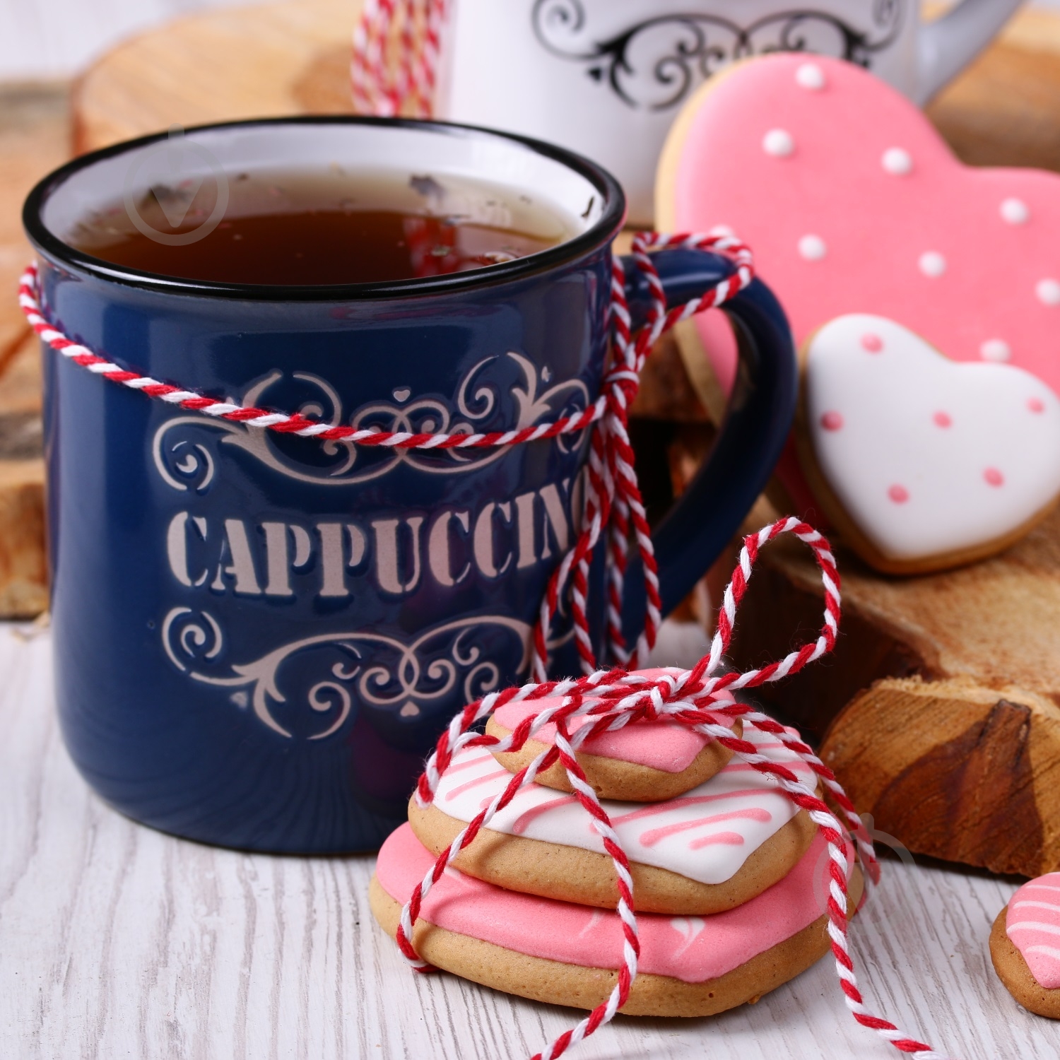 Чашка Cappuccino 360 мл синяя - фото 2
