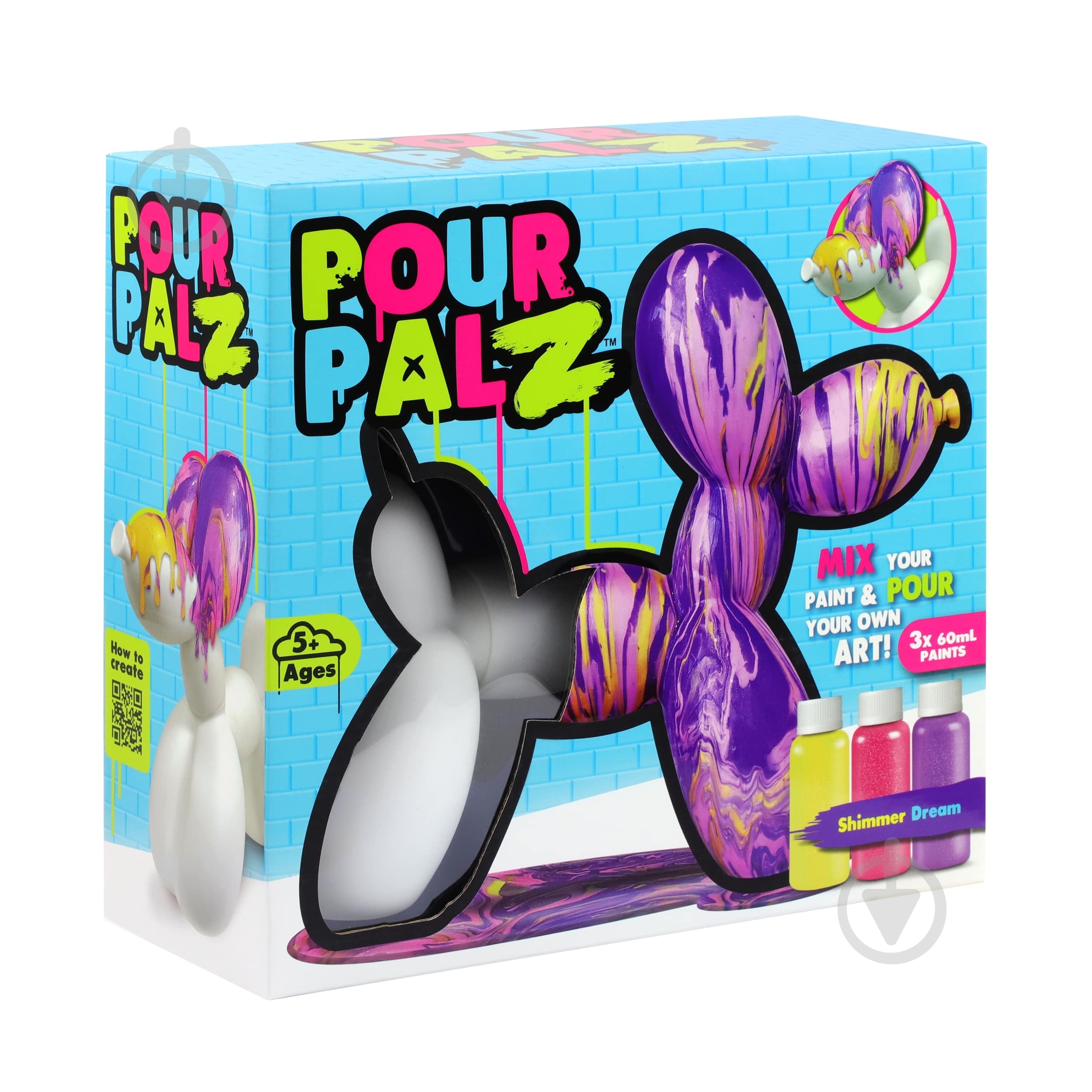 ᐉ Набір для творчості ToyMonster Pour Palz Balloon Dog «Блиск та