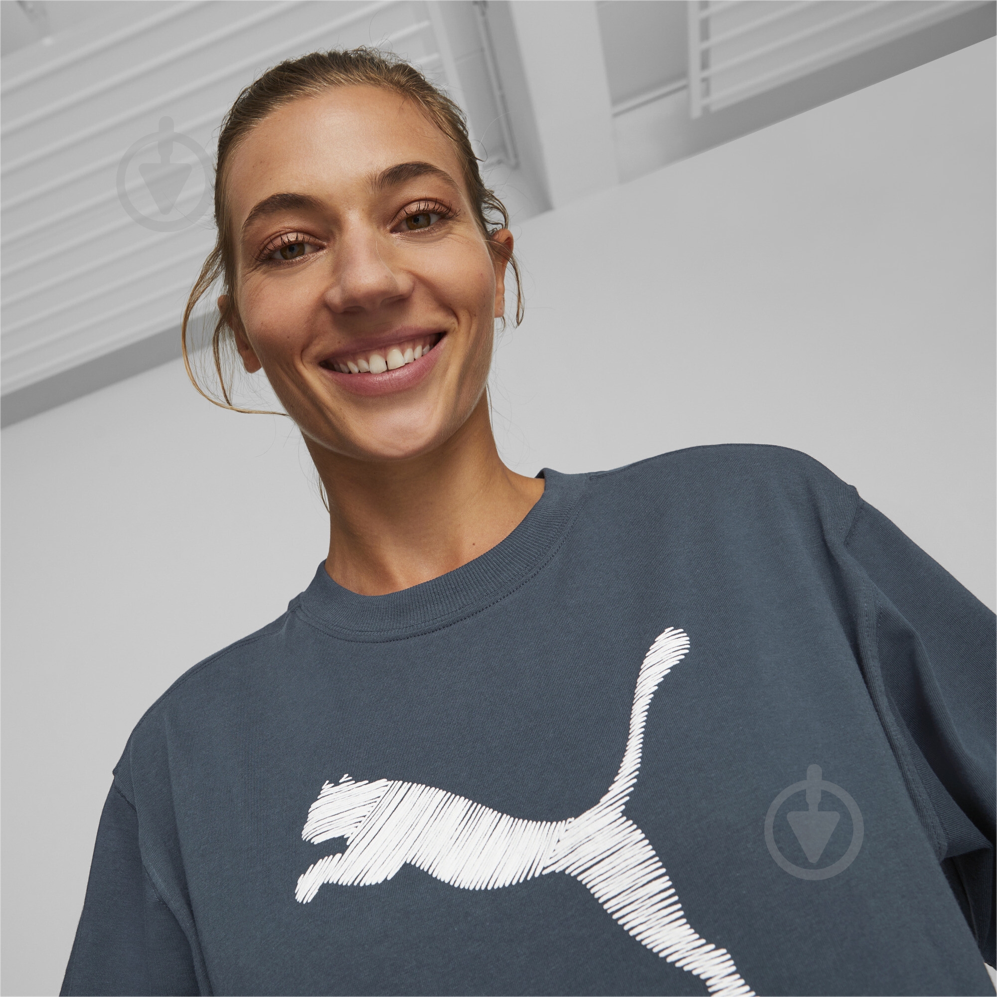 Футболка Puma HER TEE 67310716 р.M синий - фото 5 Футболка Puma HER TEE 67310716 р.M синий - фото 5