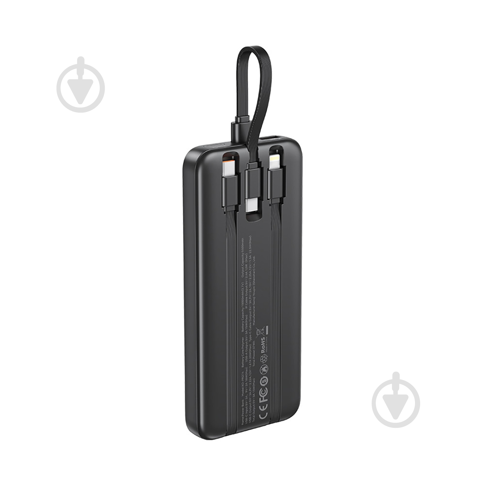 Повербанк Xo PR274 10000 mAh black (PR274.black) - фото 2
