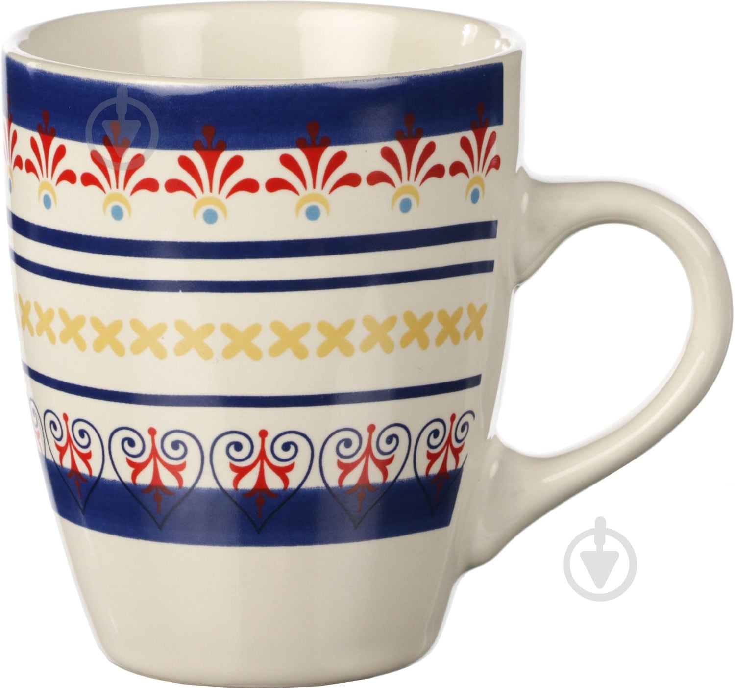 Чашка Native Flower 390 мл темно-синяя - фото 1