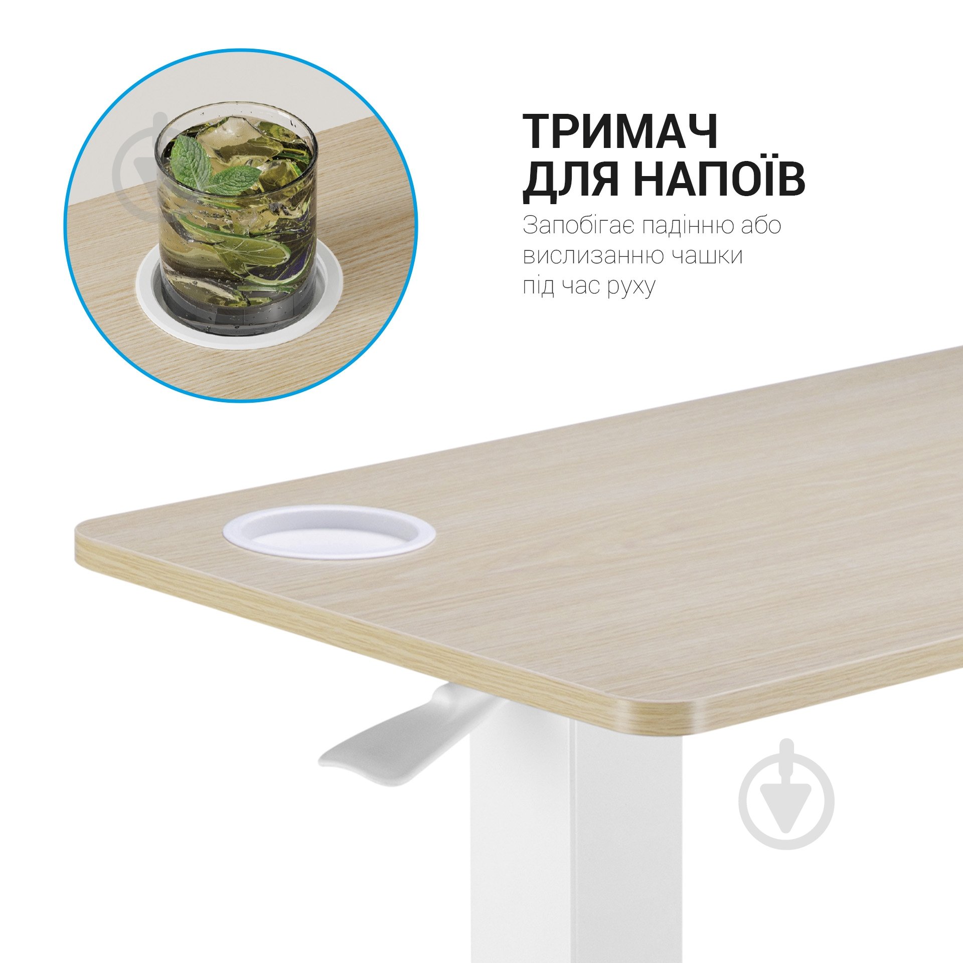 Стіл комп'ютерний OfficePro ODM366W - фото 9