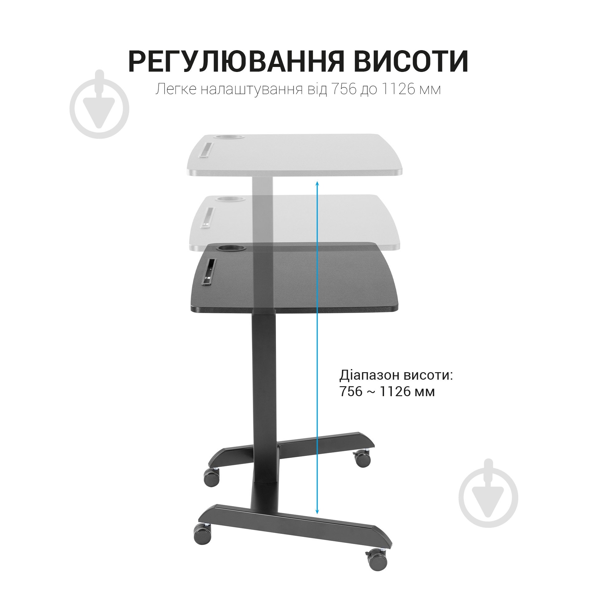 Стіл комп'ютерний OfficePro ODM380B - фото 11
