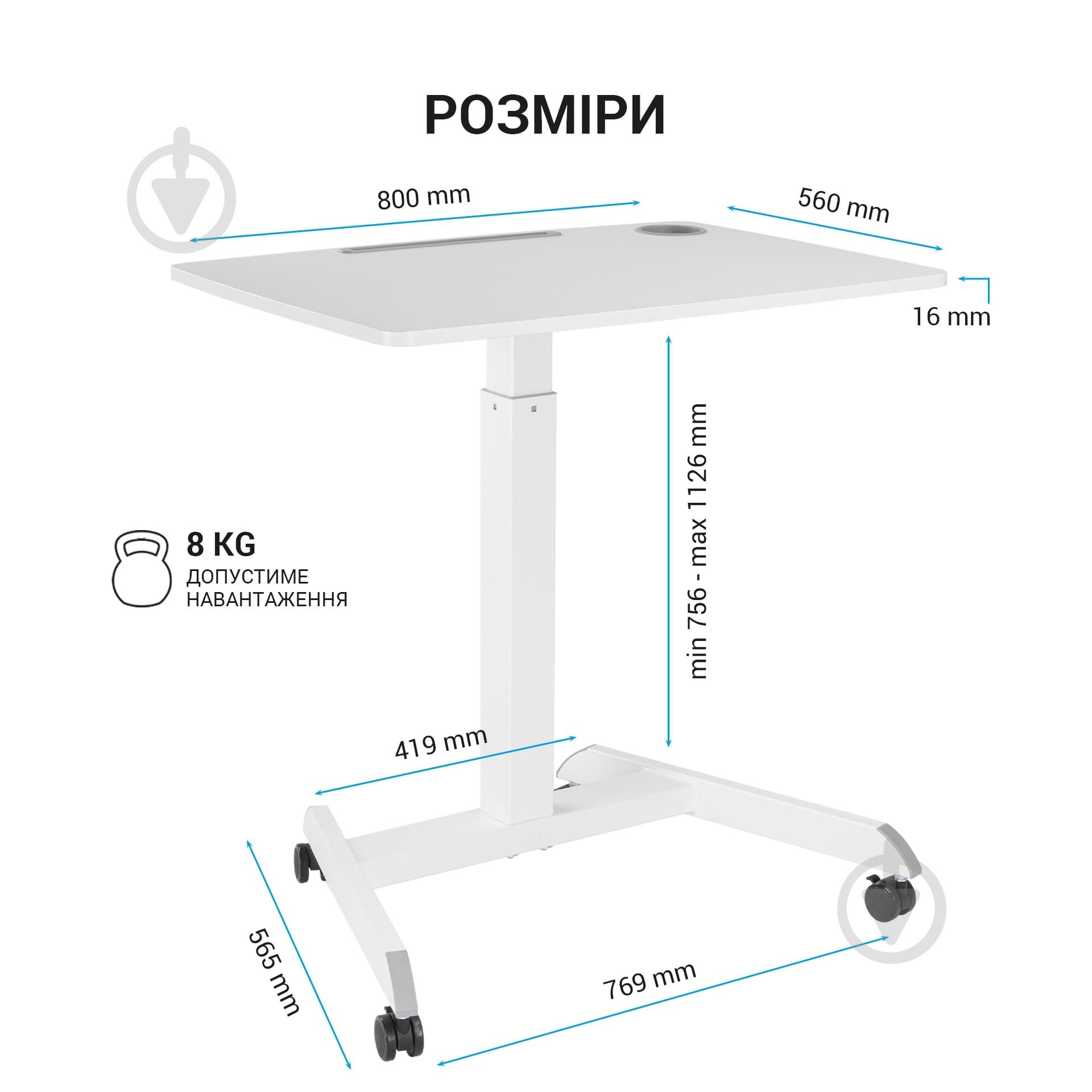 Стол компьютерный OfficePro ODM380W - фото 13 Стол компьютерный OfficePro ODM380W - фото 13
