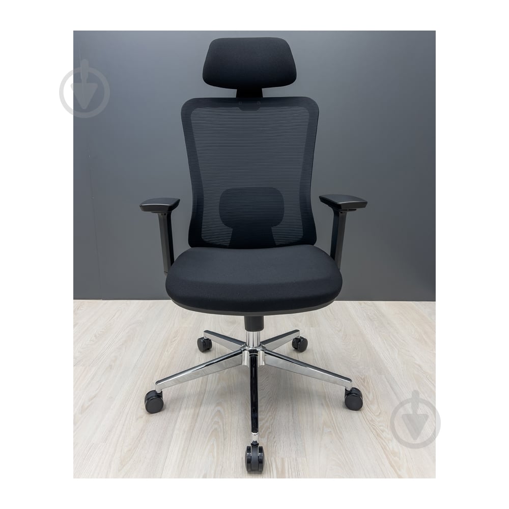 Крісло Richman Декарт Хром сітка чорний - фото 3 Крісло Richman Декарт Хром сітка чорний - фото 3