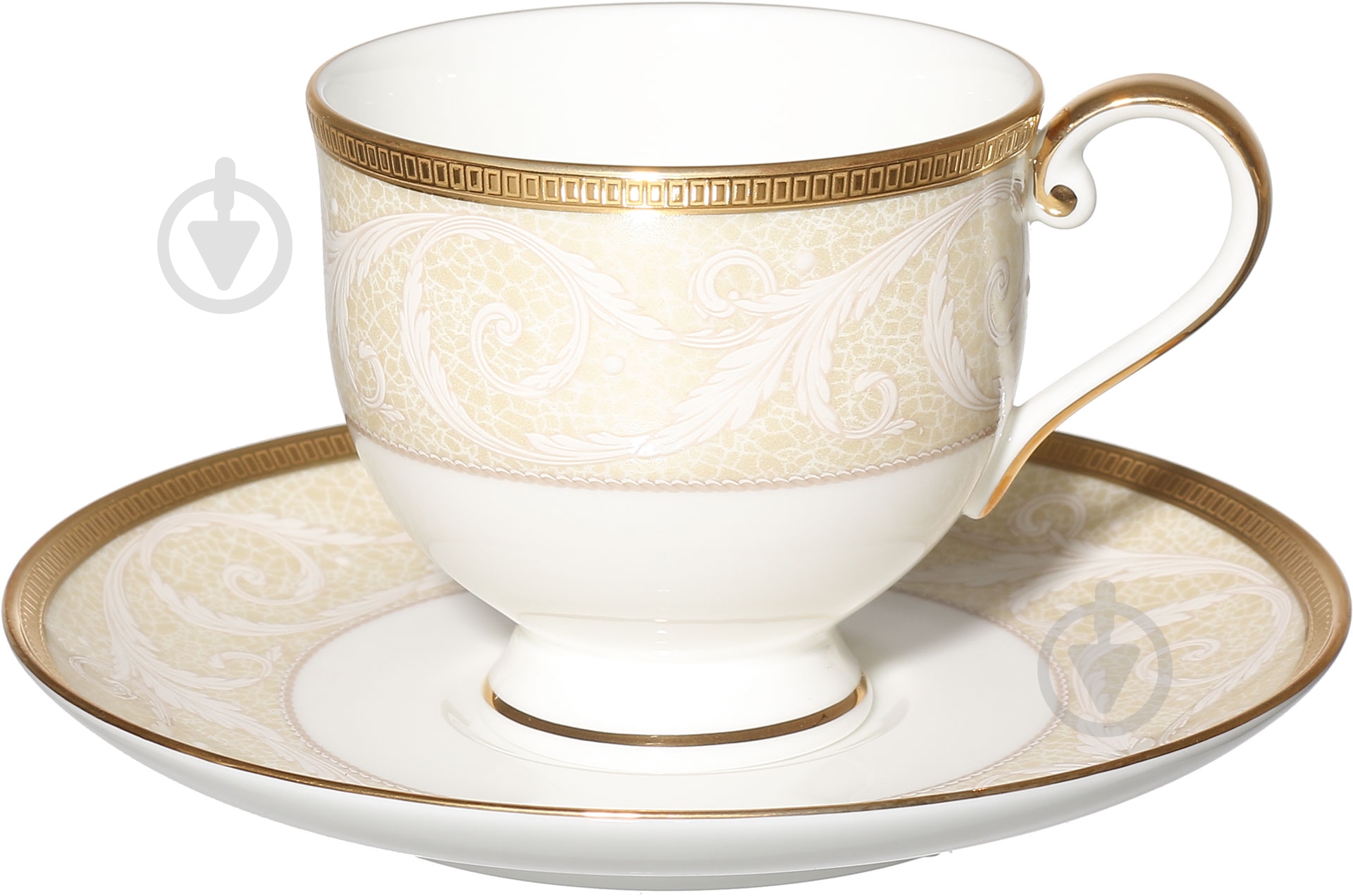 Чашка з блюдцем Narumi Nocturne Gold 110 мл - фото 1 Чашка з блюдцем Narumi Nocturne Gold 110 мл - фото 1