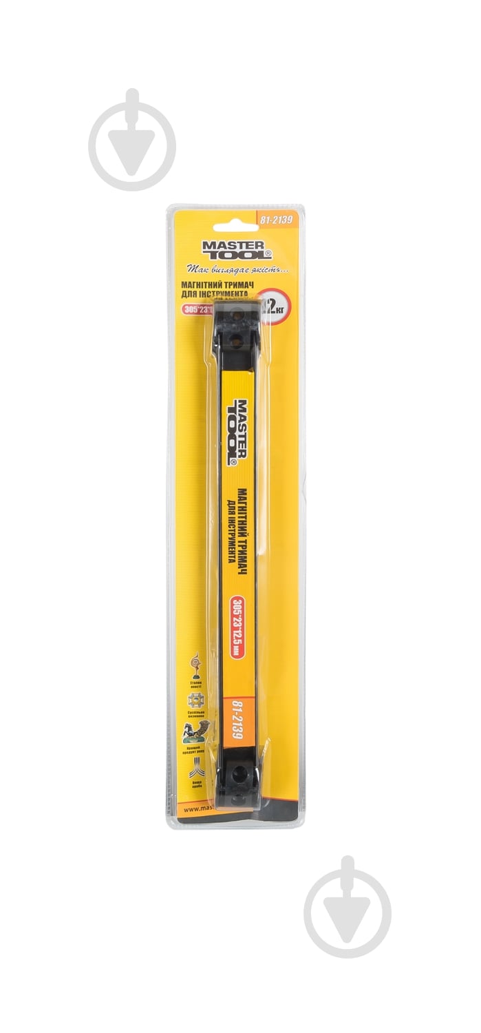 Тримач магнітний 12 кг 305x23x12,5 мм MasterTool 81-2139 - фото 2 Тримач магнітний 12 кг 305x23x12,5 мм MasterTool 81-2139 - фото 2