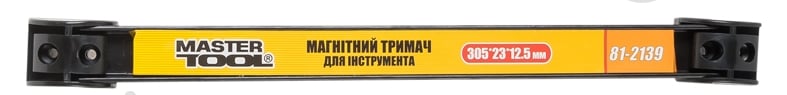 Тримач магнітний 12 кг 305x23x12,5 мм MasterTool 81-2139 - фото 1 Тримач магнітний 12 кг 305x23x12,5 мм MasterTool 81-2139 - фото 1
