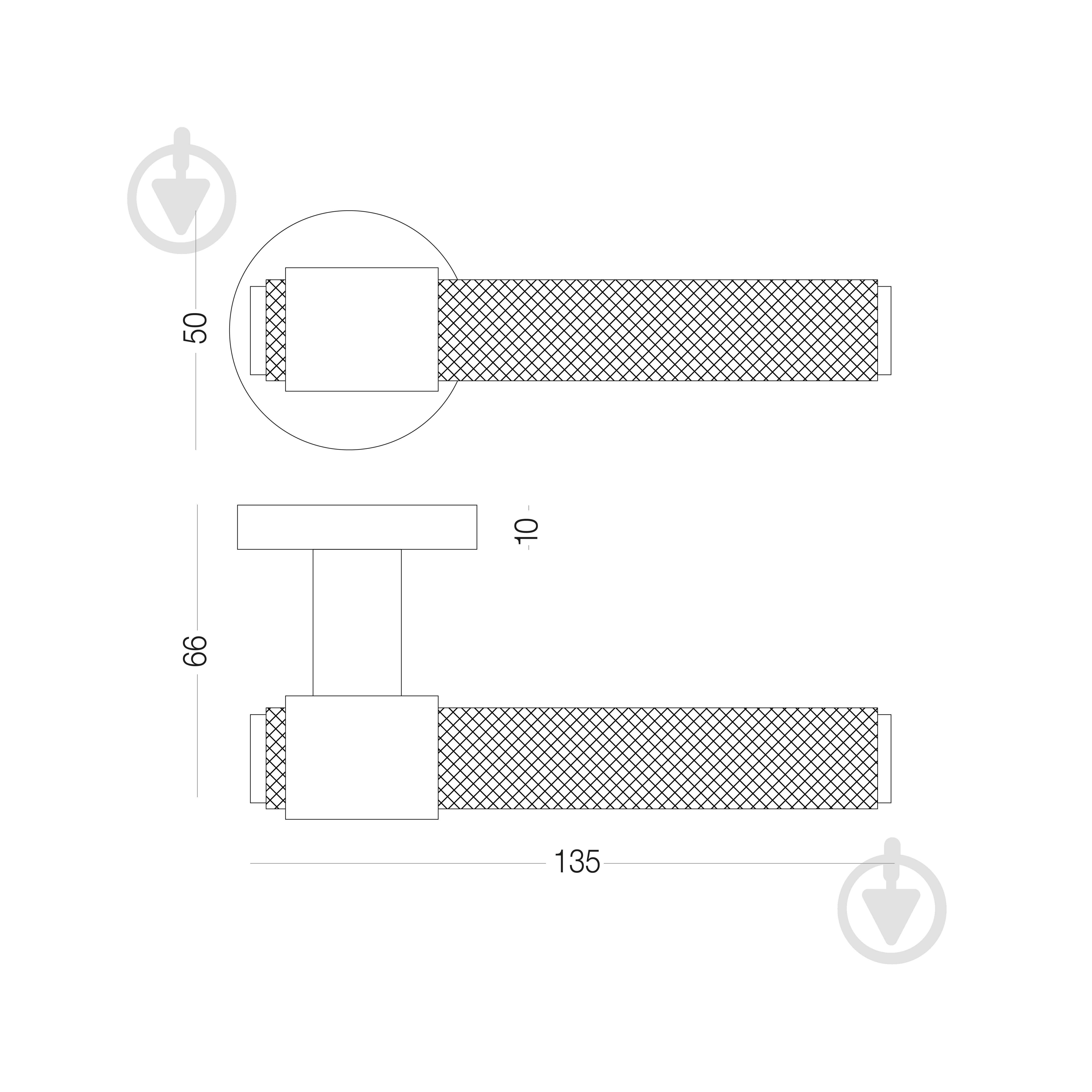 Ручка на розетке МВМ A-2023 матовый хром - фото 7 Ручка на розетке МВМ A-2023 матовый хром - фото 7