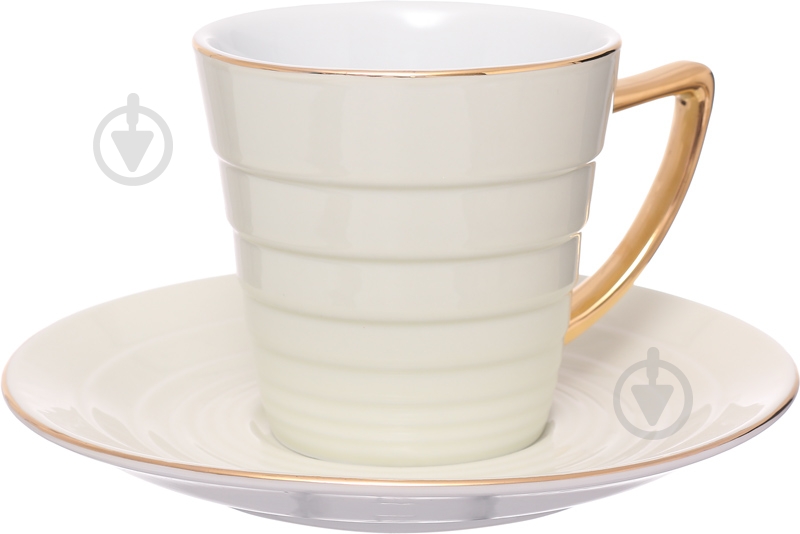 Чашка с блюдцем Feida Elegant 200 мл H0359G-B - фото 1