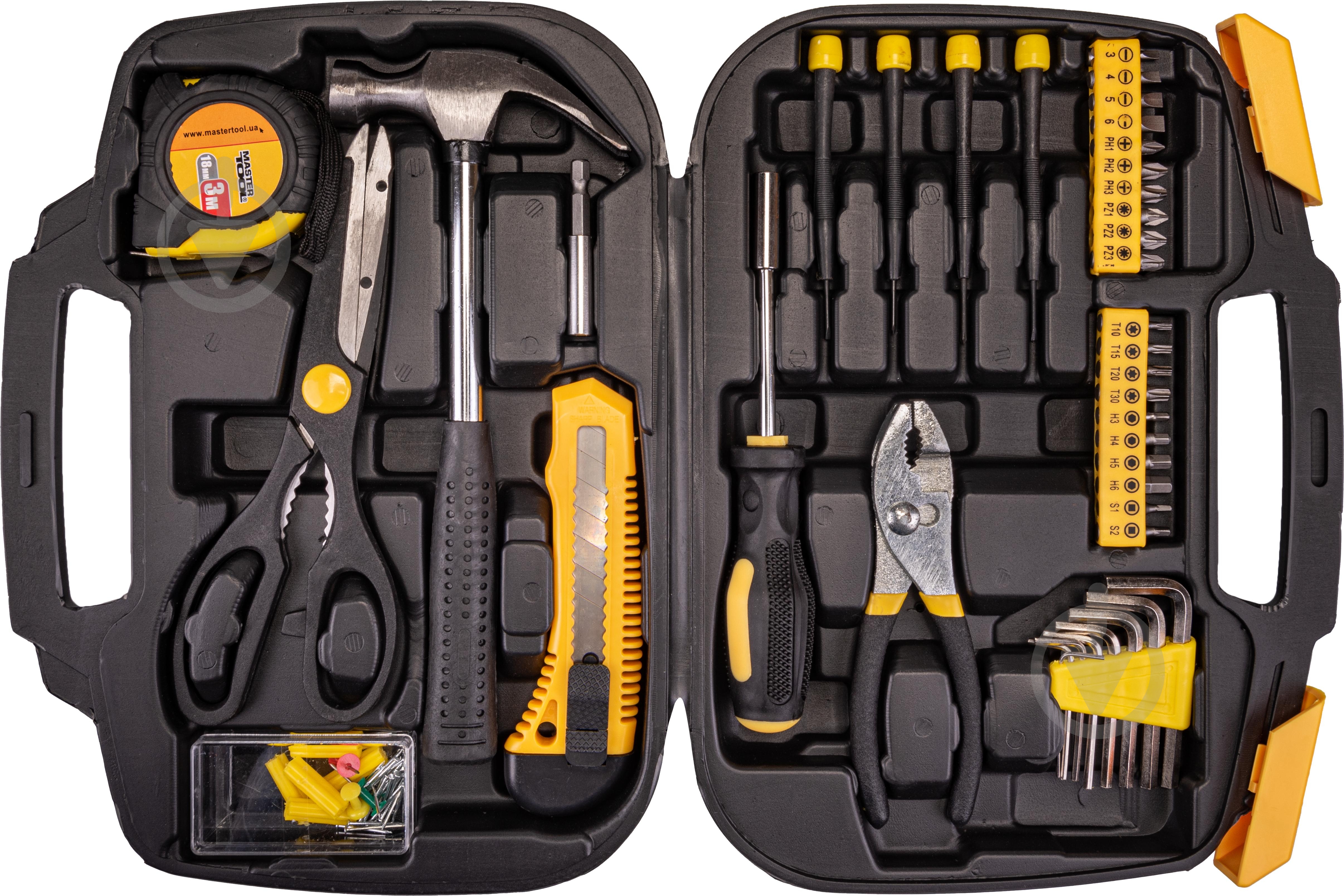 Набор ручного инструмента MasterTool Специалист 82 шт. 78-0382 - фото 1
