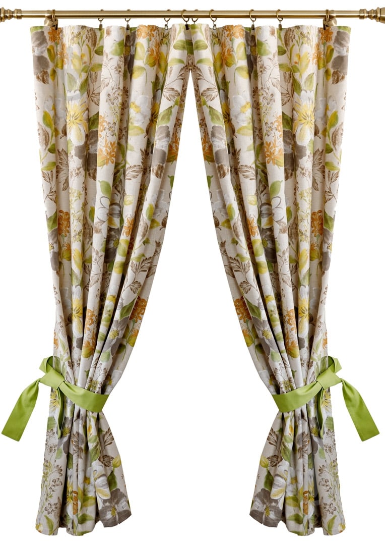 Штора Цветок зеленый La Nuit - фото 1 Штора Цветок зеленый La Nuit - фото 1