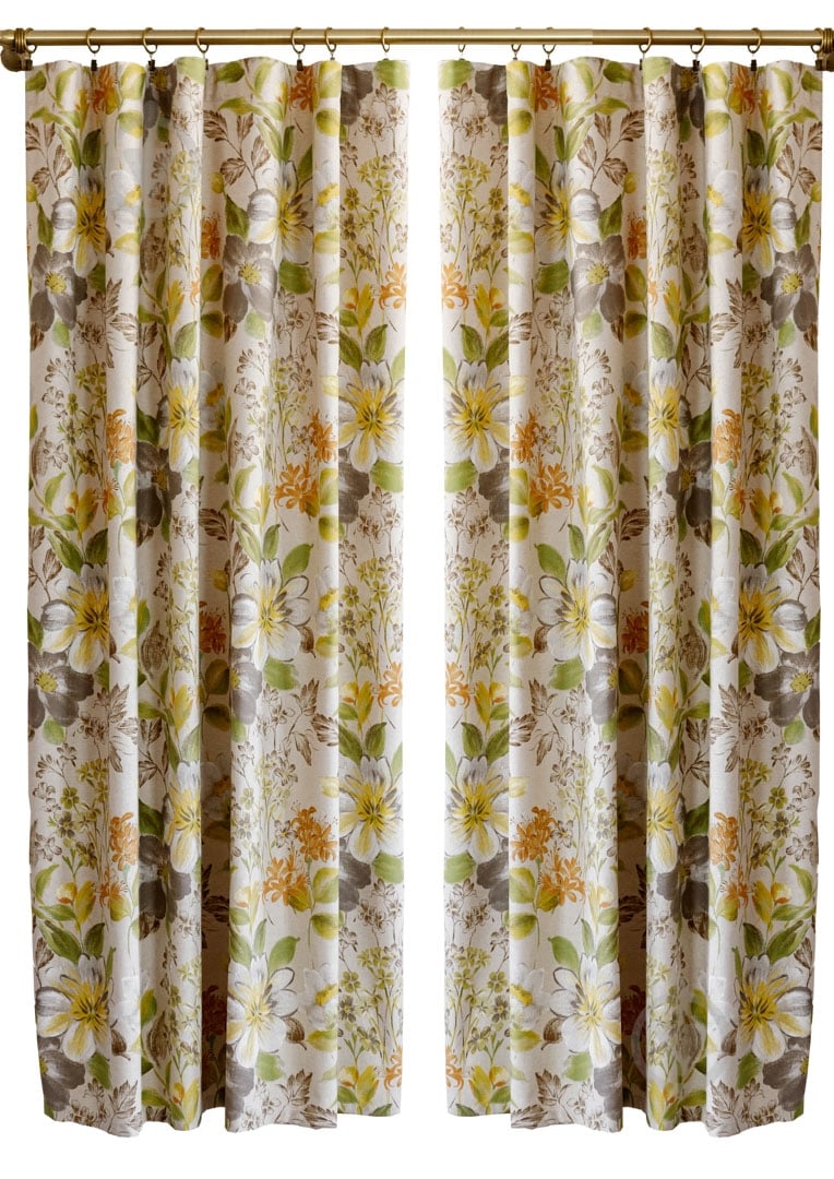 Штора Цветок зеленый La Nuit - фото 2 Штора Цветок зеленый La Nuit - фото 2