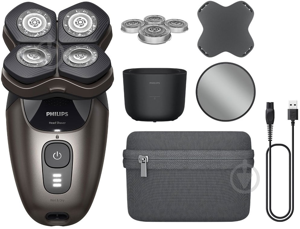 Электробритва Philips Head Shaver Pro 9000 series HS9980/15 - фото 1