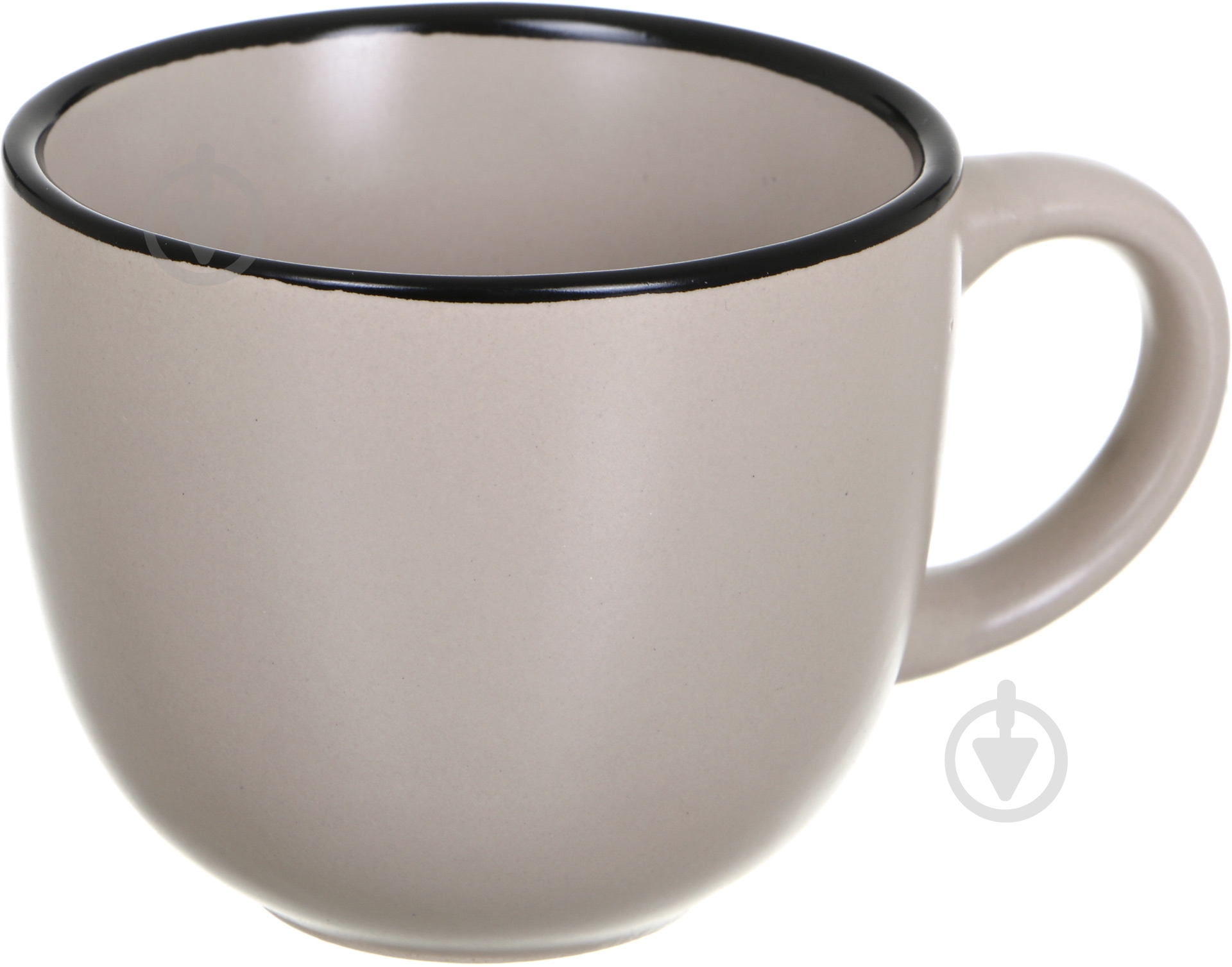 Чашка с блюдцем Matte 240 мл кремовая - фото 2