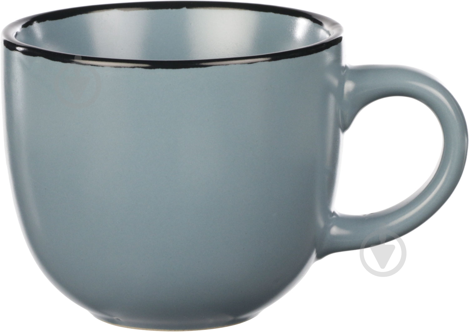 Чашка с блюдцем Matte 240 мл синяя - фото 2