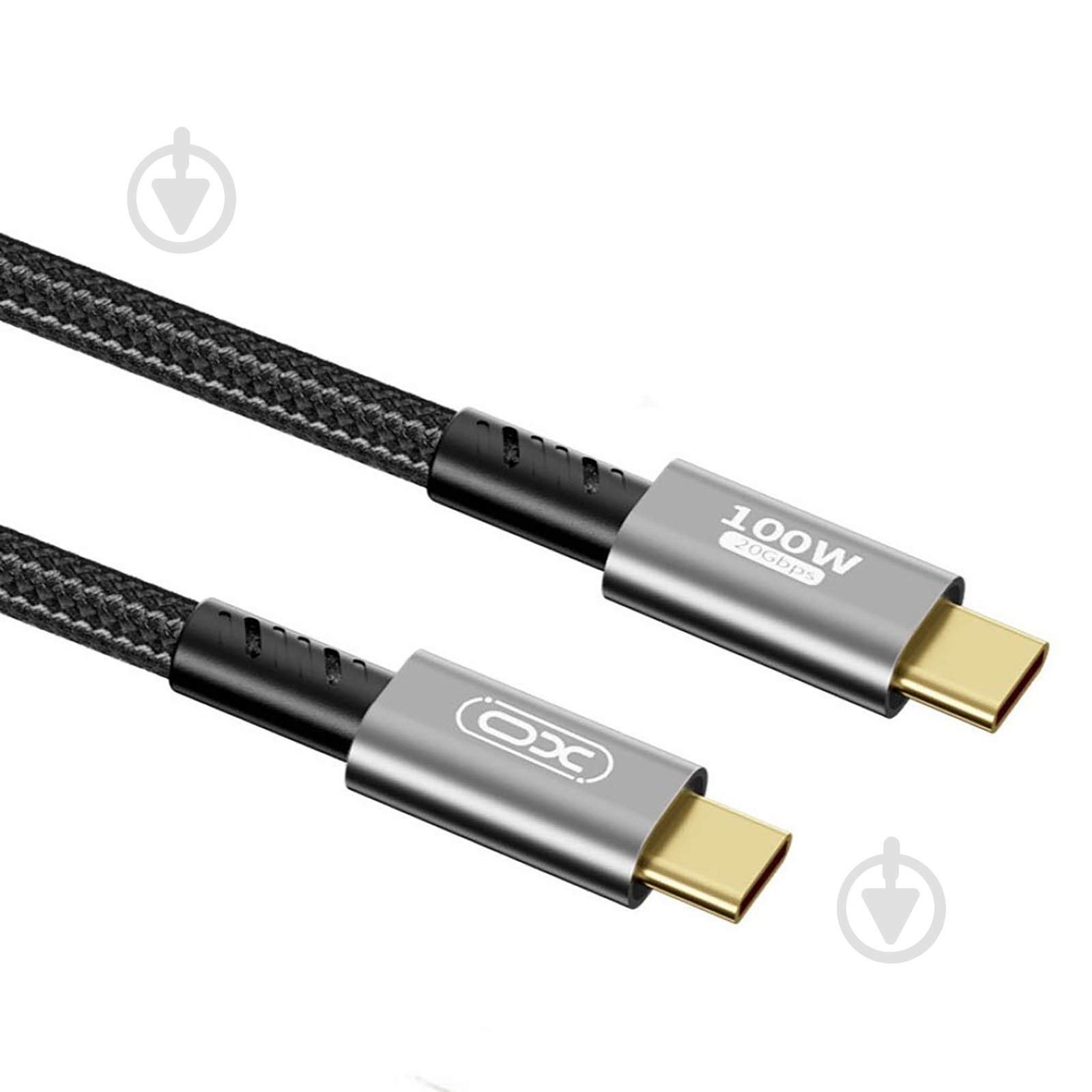 Кабель Xo GB020-CC USB Type-C to USB Type-C 100W PD 1 м black (GB020-CC.tranish) - фото 2