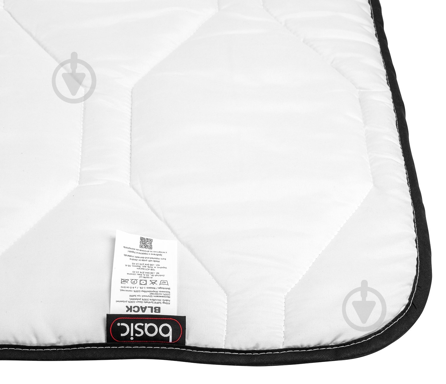 Ковдра Basic Black 155x215 см Sonex білий із чорним - фото 4