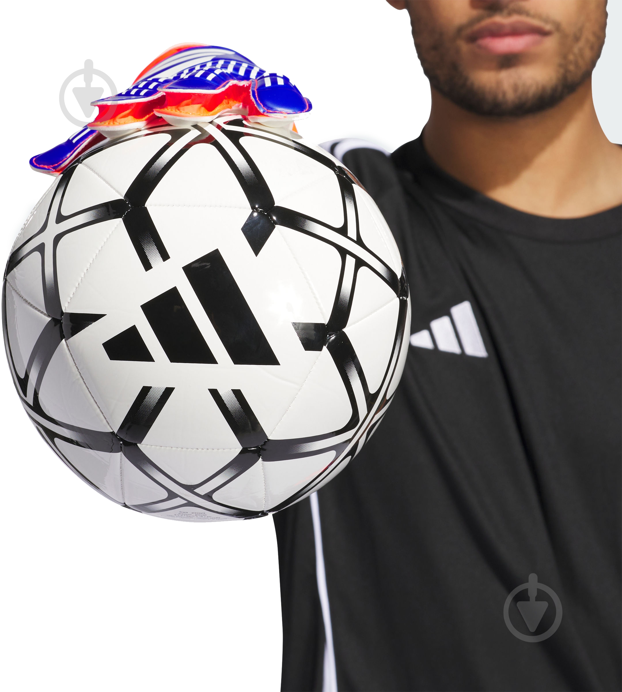 Вратарские перчатки Adidas PREDATOR TRAINING IX3870 7 синий - фото 6