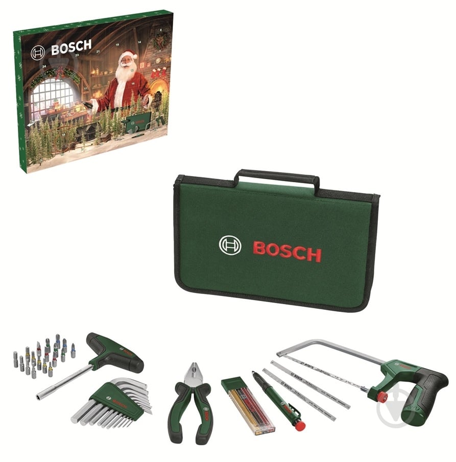Набор ручного инструмента Bosch Advent Calendar 41 шт. 1600A039HD - фото 1 Набор ручного инструмента Bosch Advent Calendar 41 шт. 1600A039HD - фото 1