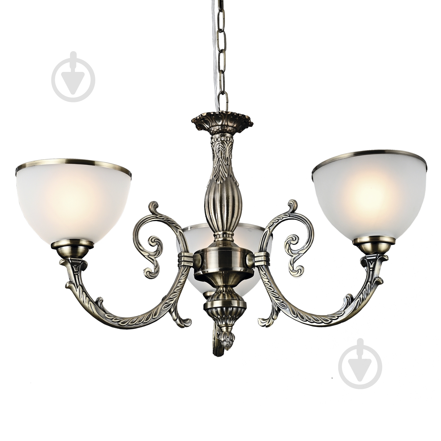Люстра Victoria Lighting 3x40 Вт E27 бронза Gisele/SP3 - фото 1