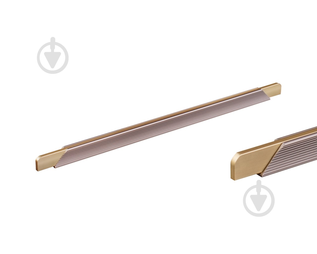 Меблева ручка профільна DC DL 9389/352 ChSl/GMt 352 мм 148866 шампань/ золото матове - фото 1 Меблева ручка профільна DC DL 9389/352 ChSl/GMt 352 мм 148866 шампань/ золото матове - фото 1
