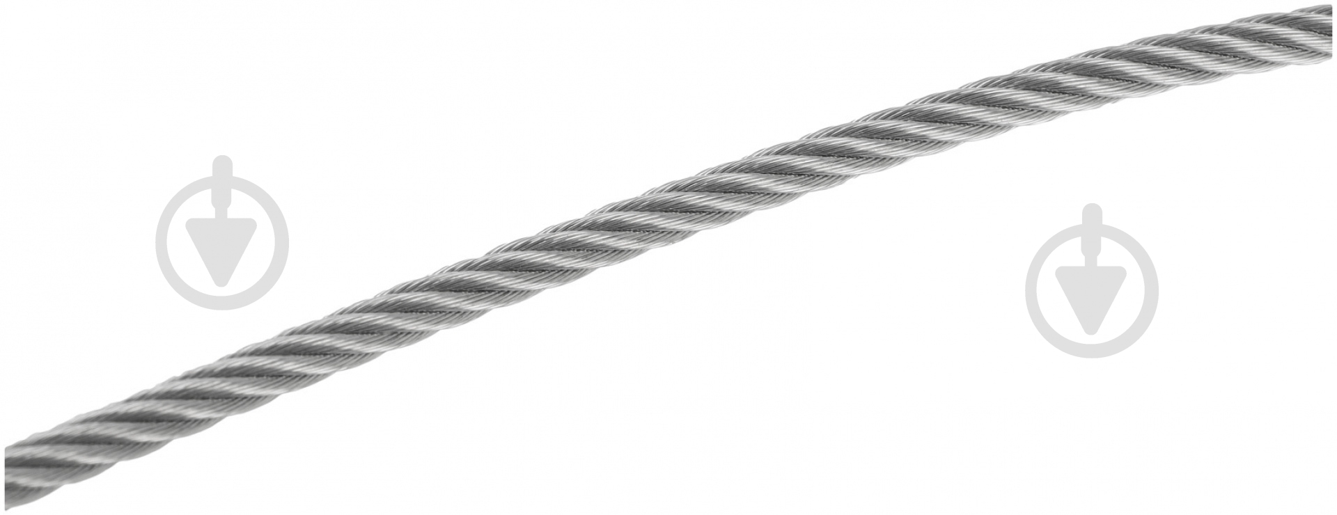 Трос нержавеющий (6х7+1FC) D=2 мм на метраж пог. м DIN 3055 - фото 2