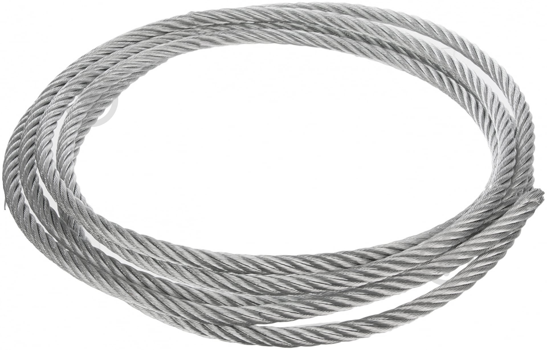 Трос нержавеющий (6х7+1FC) А4 D=4 мм на метраж пог. м DIN 3055 - фото 1