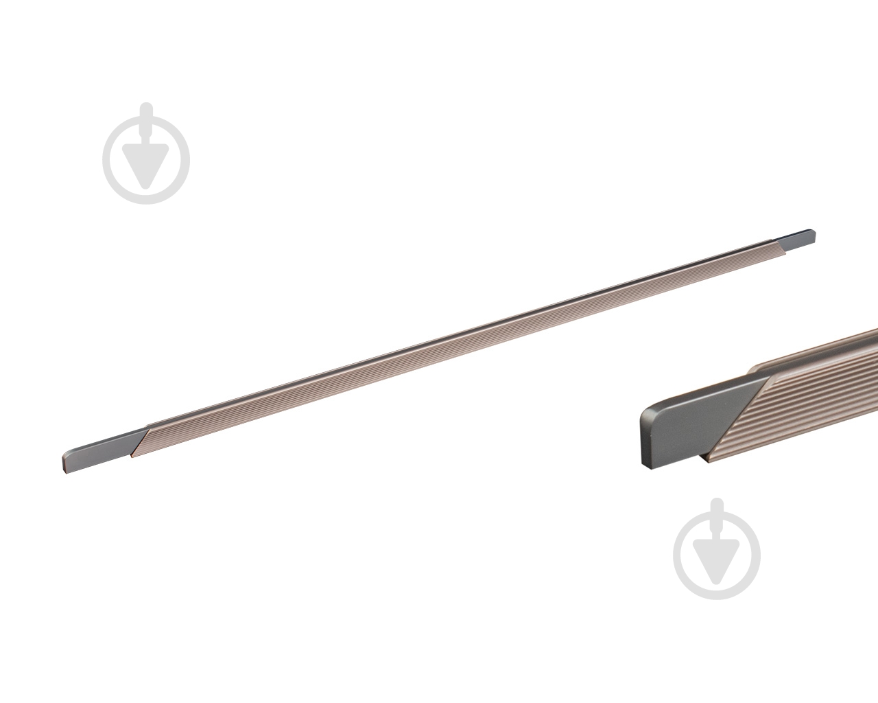 Мебельная ручка профильная DC DL 9389/448 ChSl/GR 448 мм 148879 шампань/ графит - фото 1 Мебельная ручка профильная DC DL 9389/448 ChSl/GR 448 мм 148879 шампань/ графит - фото 1