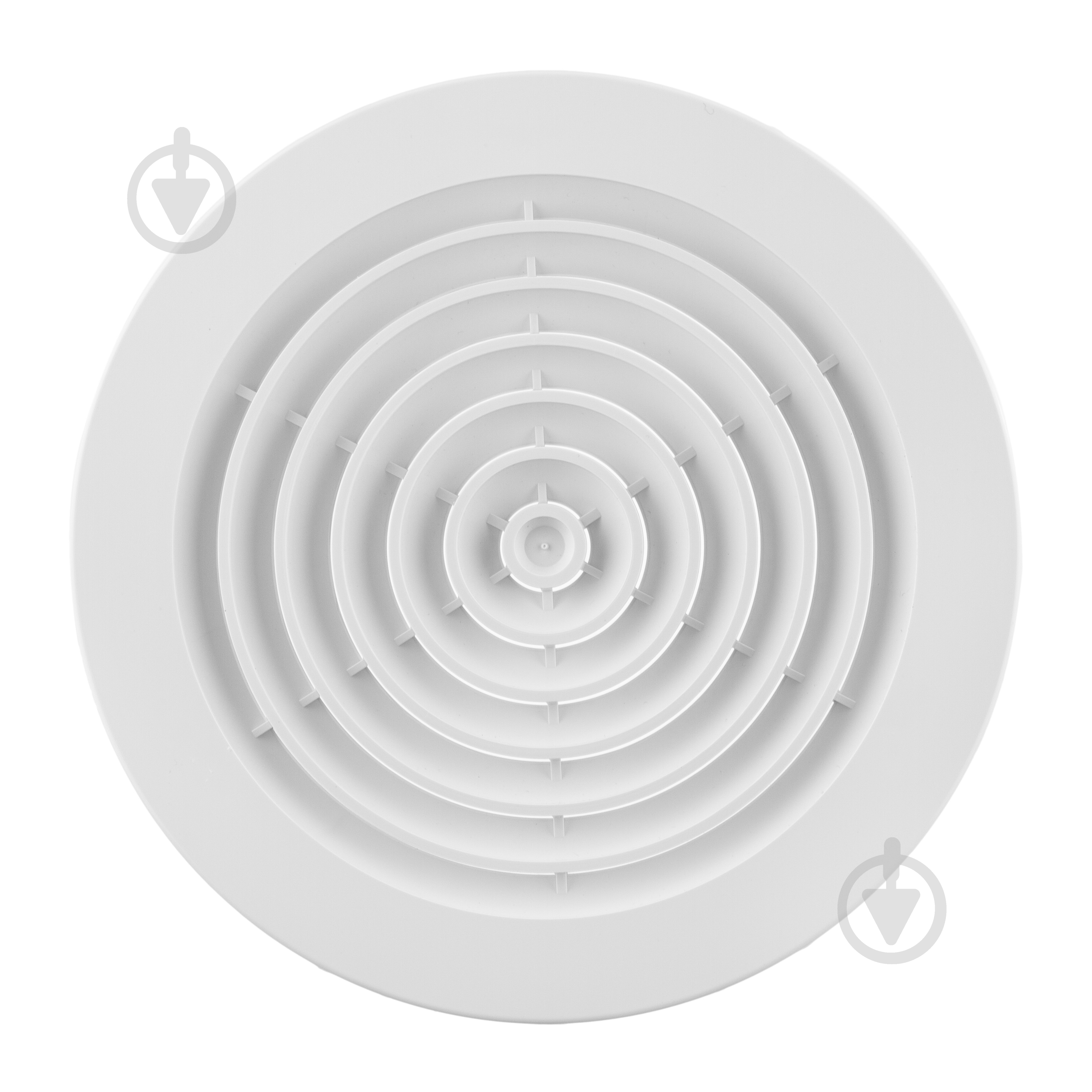 Дифузор MiniMax вентиляційний з фланцем і пружинним кріпленням d210 х d150 мм (2404) пластик білий - фото 2