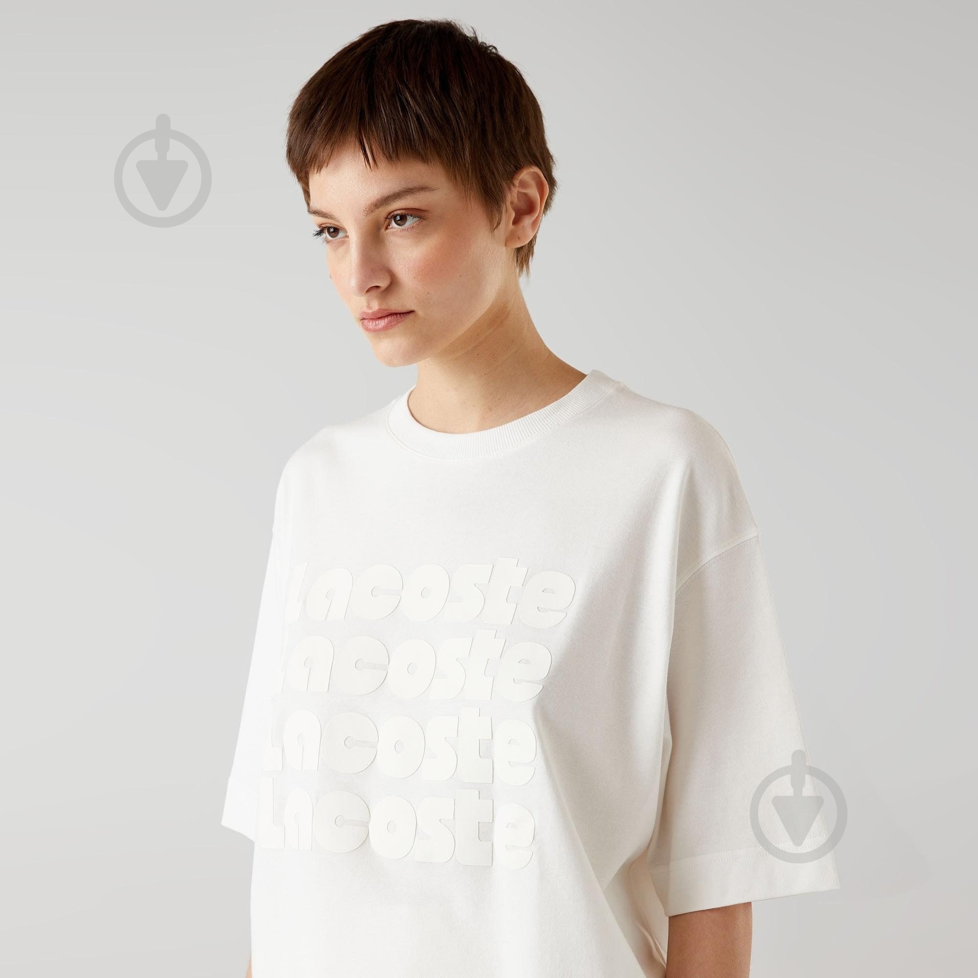 Футболка Lacoste TF0412-70V р.р.40 белый - фото 1