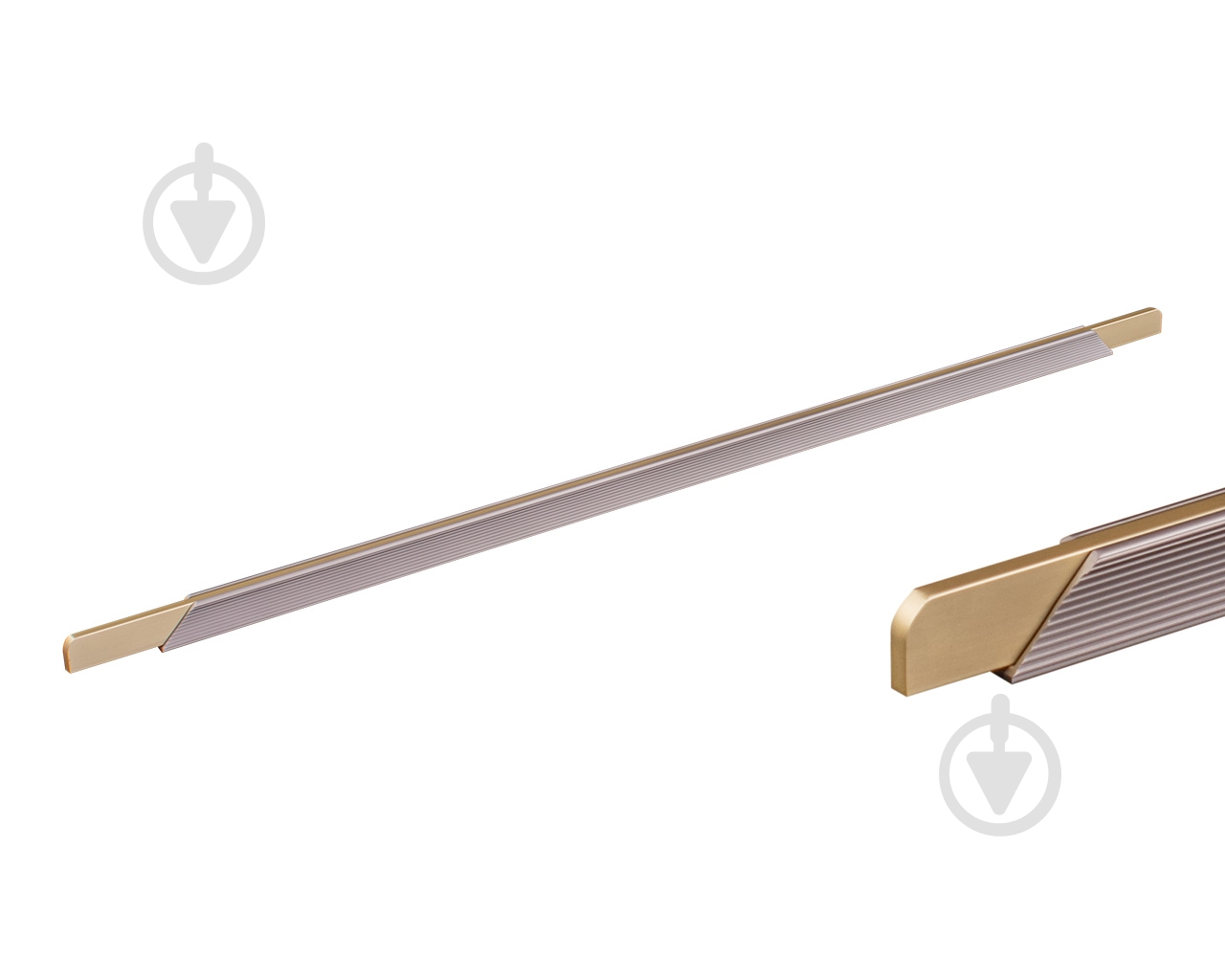 Мебельная ручка профильная DC DL 9389/672 ChSl/GMt 672 мм 148869 шампань/ золото матовое - фото 1 Мебельная ручка профильная DC DL 9389/672 ChSl/GMt 672 мм 148869 шампань/ золото матовое - фото 1