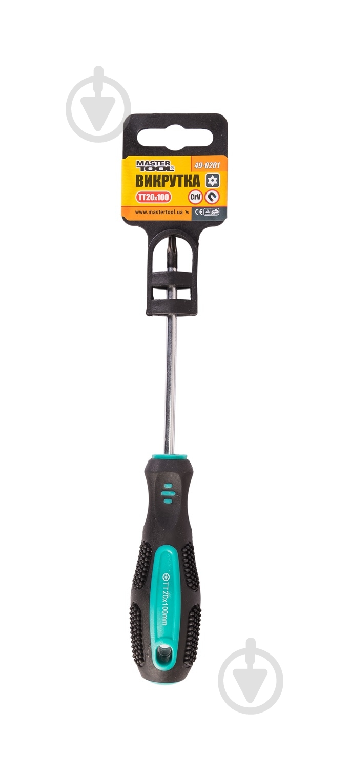 Отвертка MasterTool TORX TT20x100 мм 49-0201 - фото 2