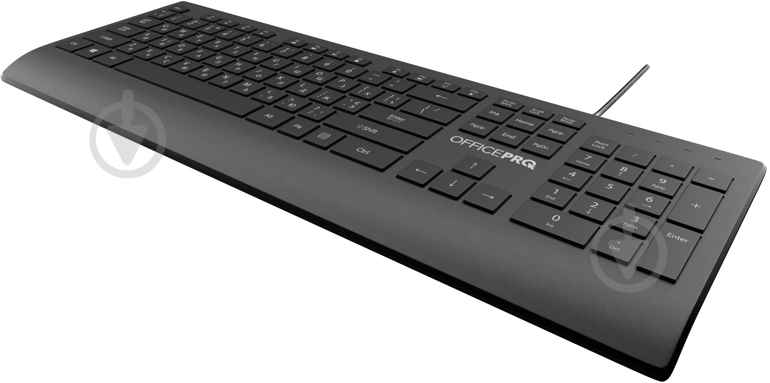 Клавіатура OfficePro USB (SK360) black - фото 4