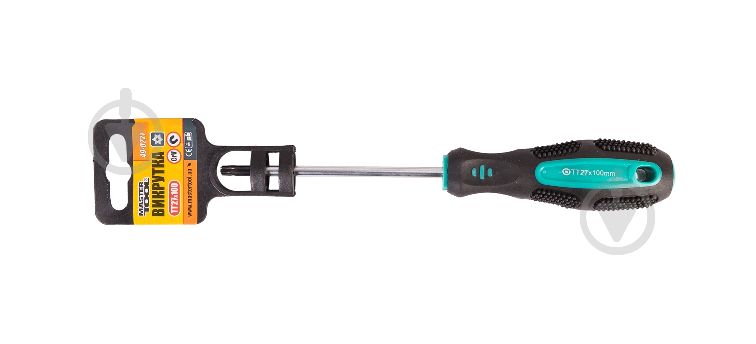 Отвертка MasterTool TORX TT27x100 мм 49-0271 - фото 3