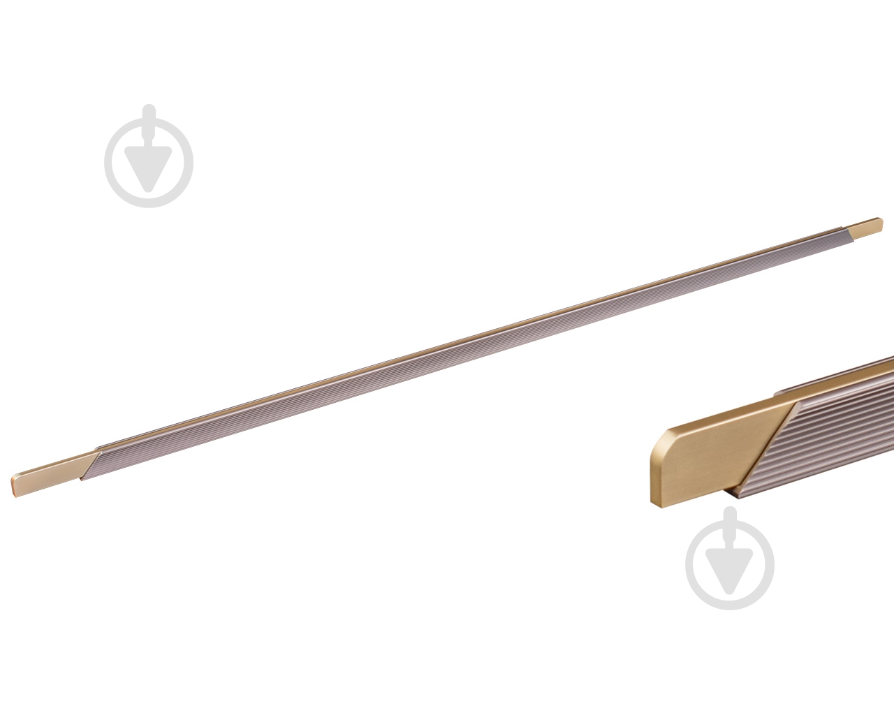 Меблева ручка профільна DC DL 9389/1052 ChSl/GMt 1052 мм 148871 шампань/ золото матове - фото 1 Меблева ручка профільна DC DL 9389/1052 ChSl/GMt 1052 мм 148871 шампань/ золото матове - фото 1