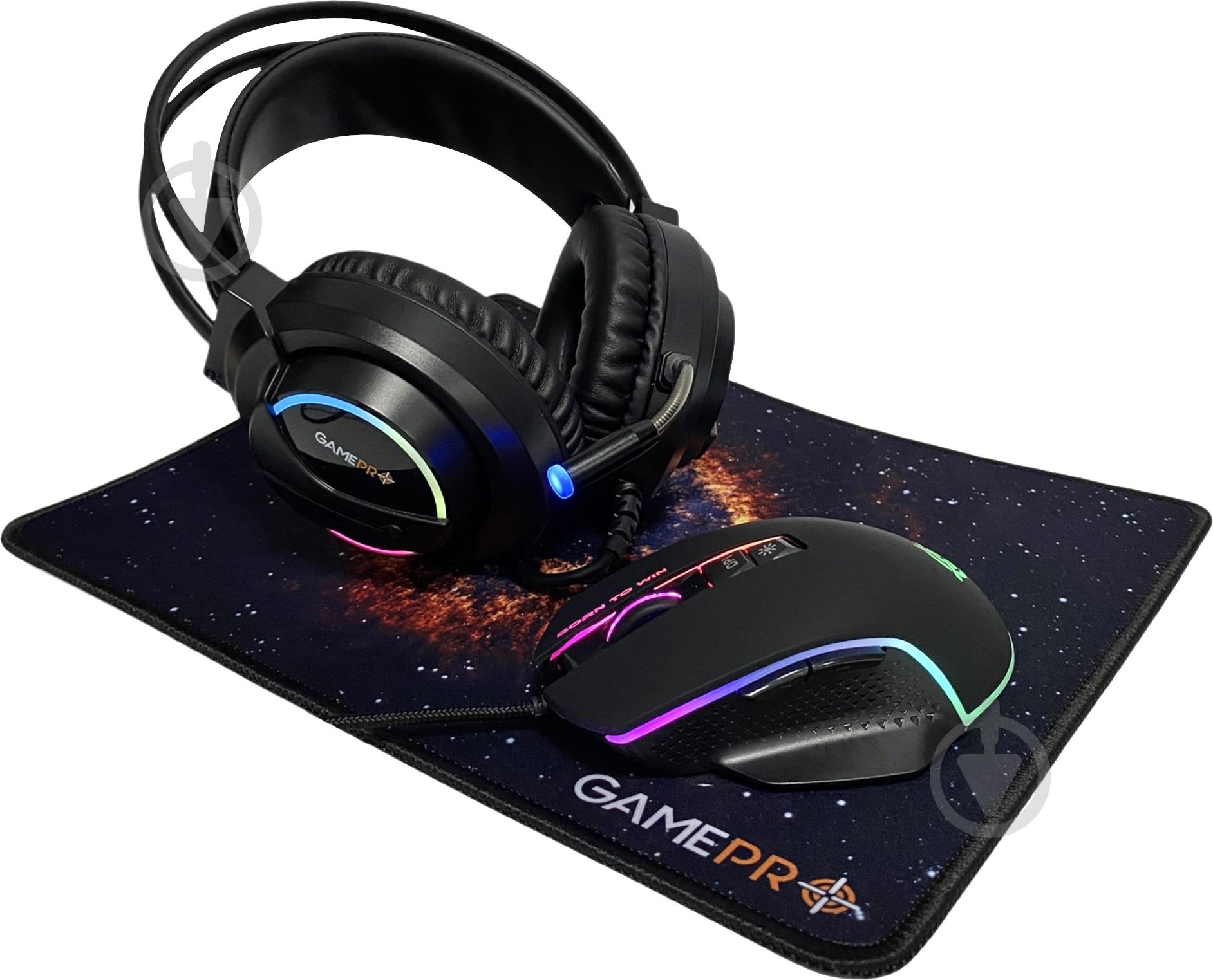 Комплект миша + гарнітура GamePro Gameset 3 в 1 USB (GS890) - фото 1