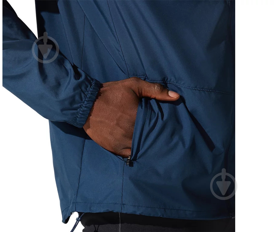 Ветровка Asics CORE JACKET 2011C344-400 р.L синяя - фото 3