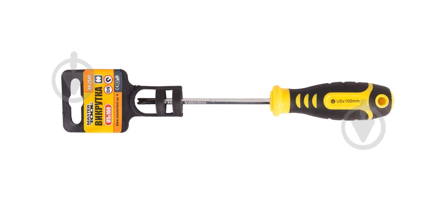 Отвертка MasterTool двухточечная Spanner U5x100 мм 49-2510 - фото 3