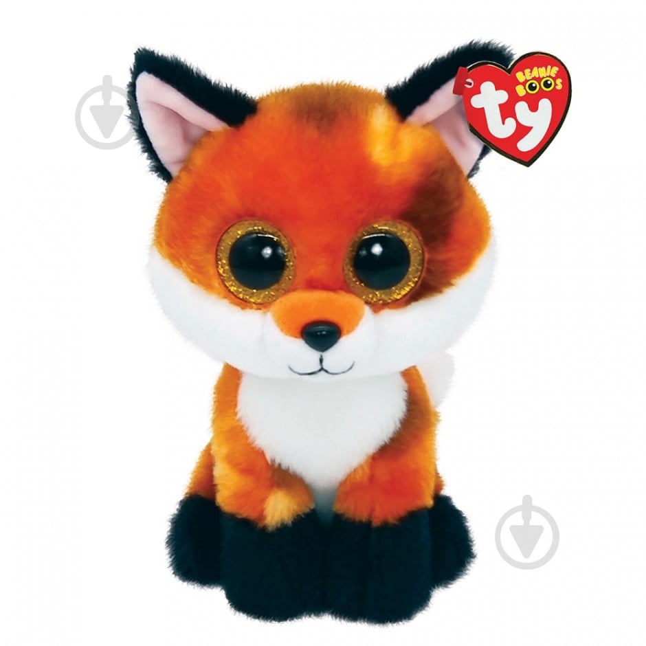М'яка іграшка TY Beanie Boos Лис Meadow 15 см різнокольоровий 36379 - фото 1